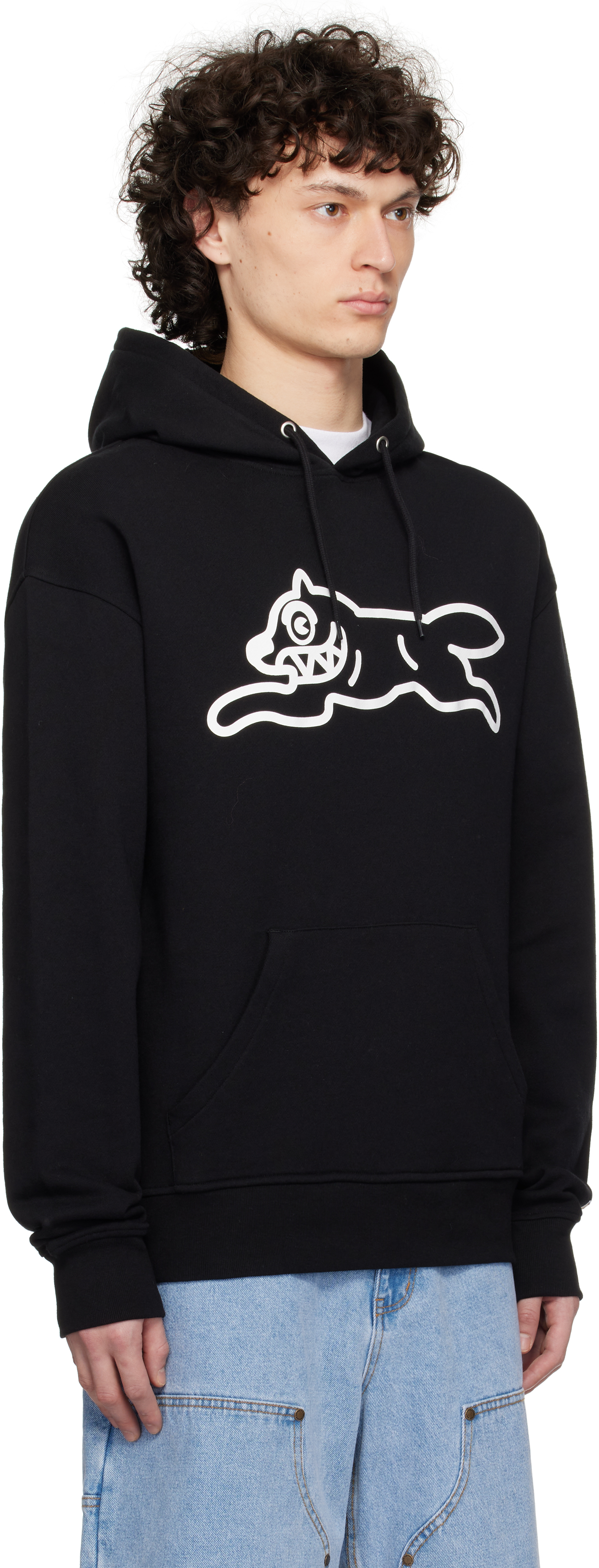 ICECREAM BLACK RUNNING DOG POPOVER HOODIE
