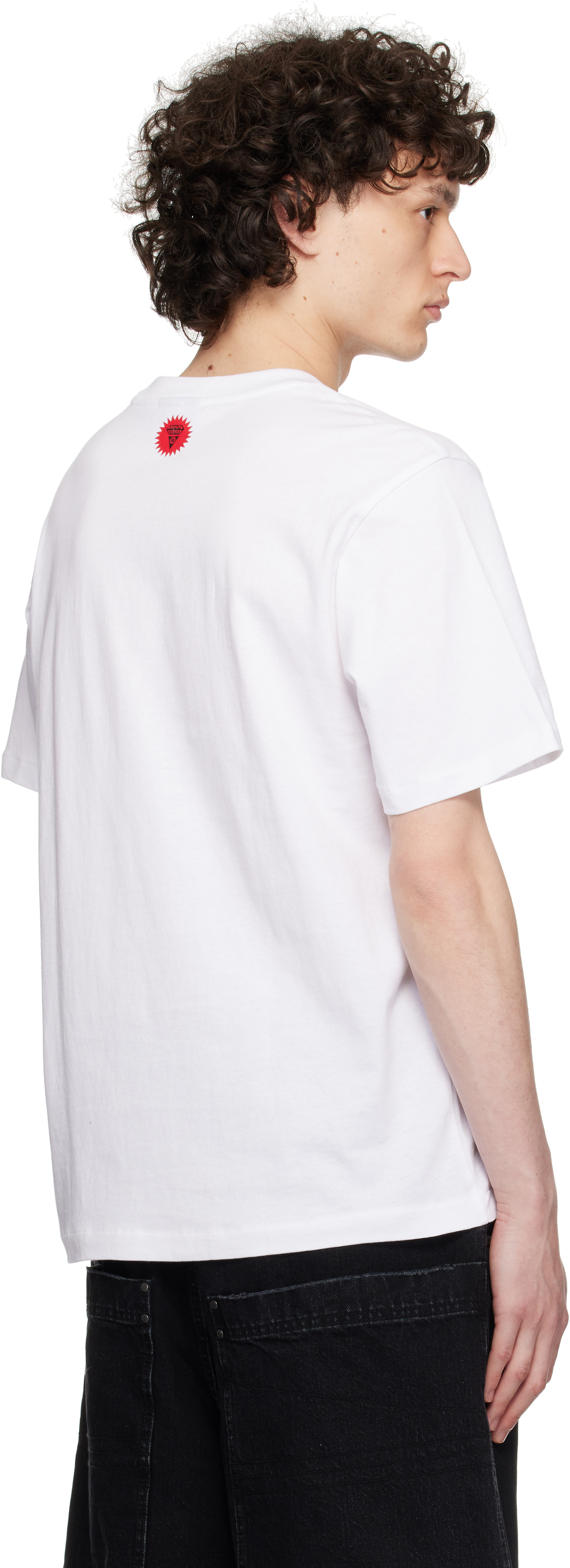 Icecream Mens Running Dog Graphic-print Cotton T-shirt White In White