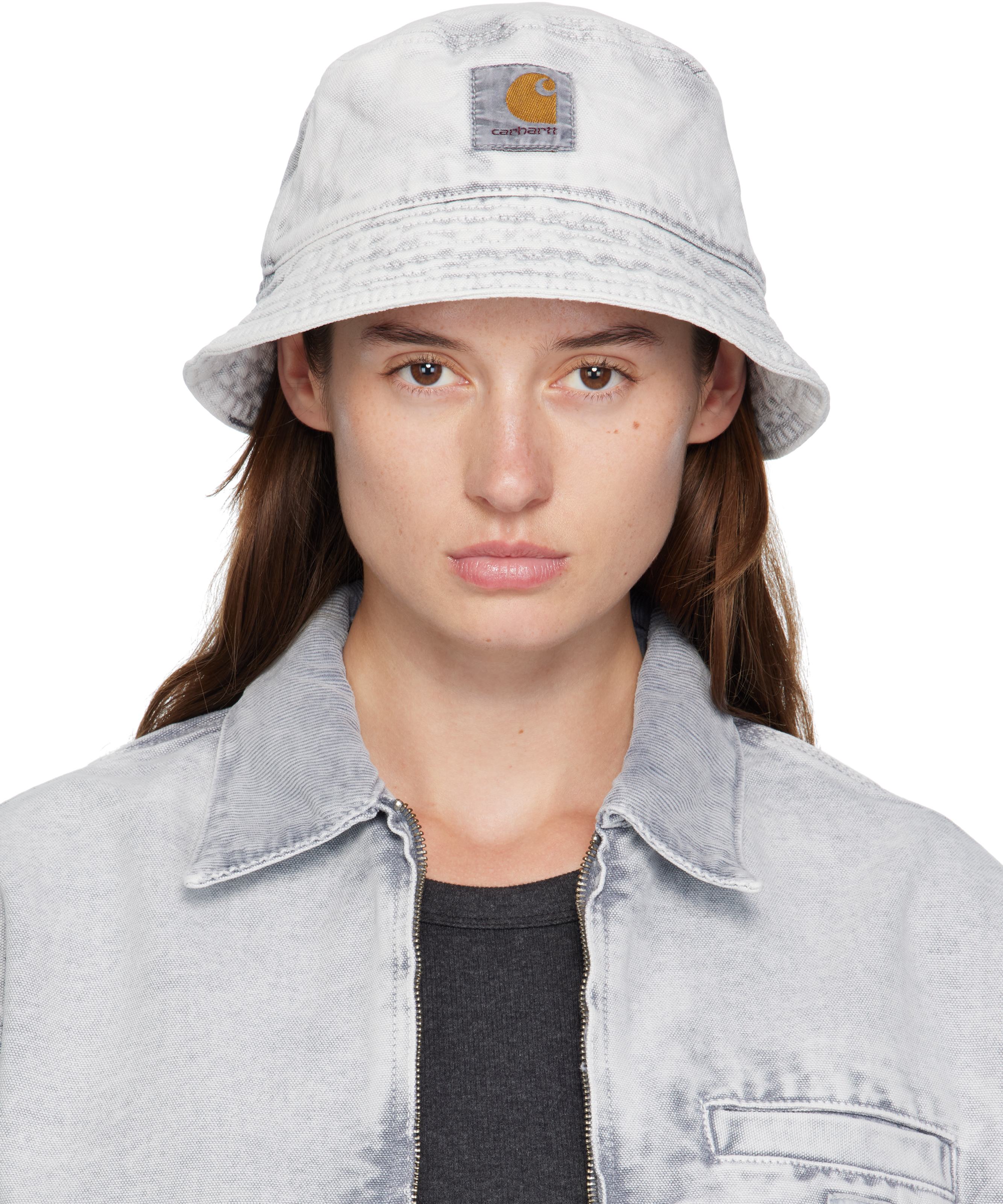 Carhartt Gray Bane Bucket Hat In Gray