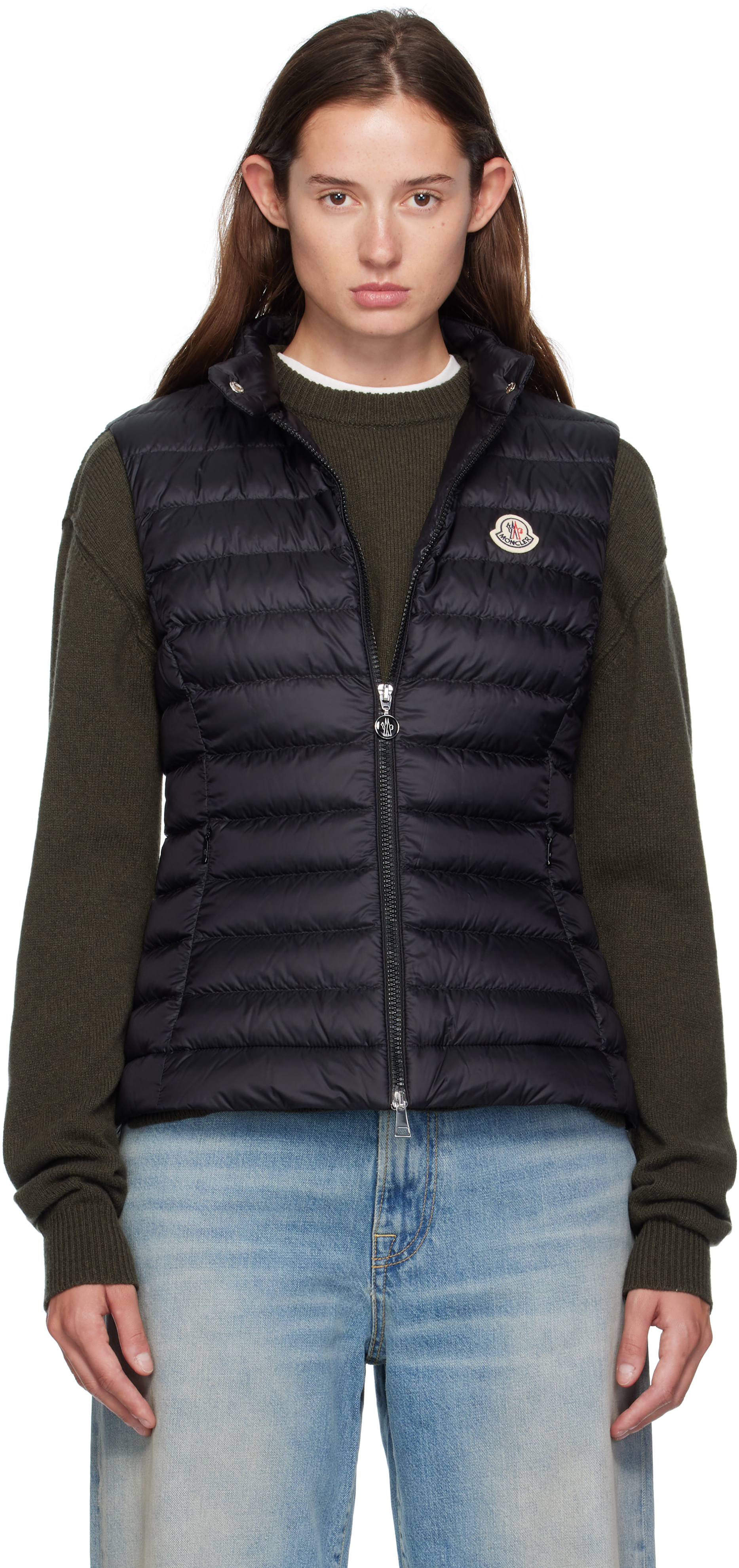 Moncler: ブラック Igens ダウンベスト | SSENSE 日本