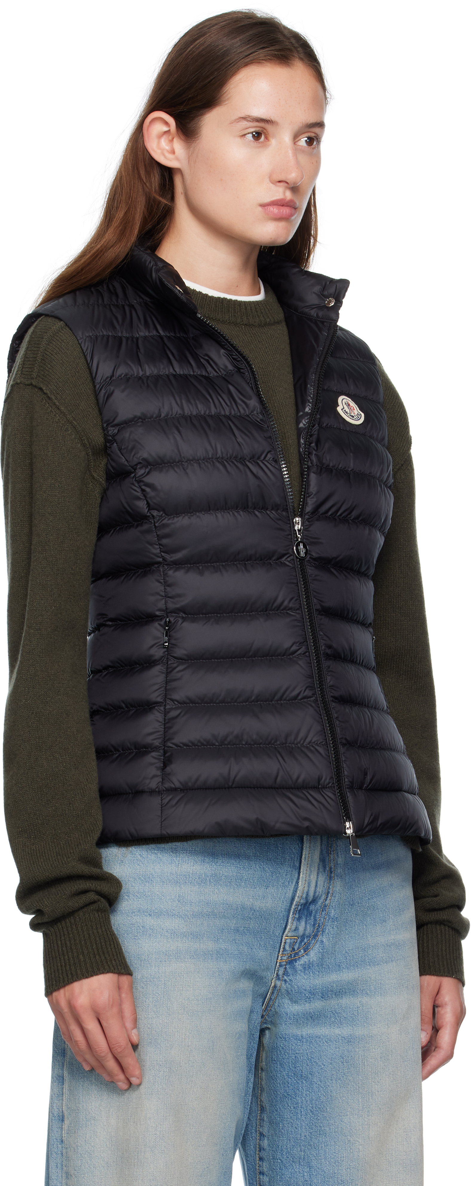 Moncler Black Igens Down Vest In Black