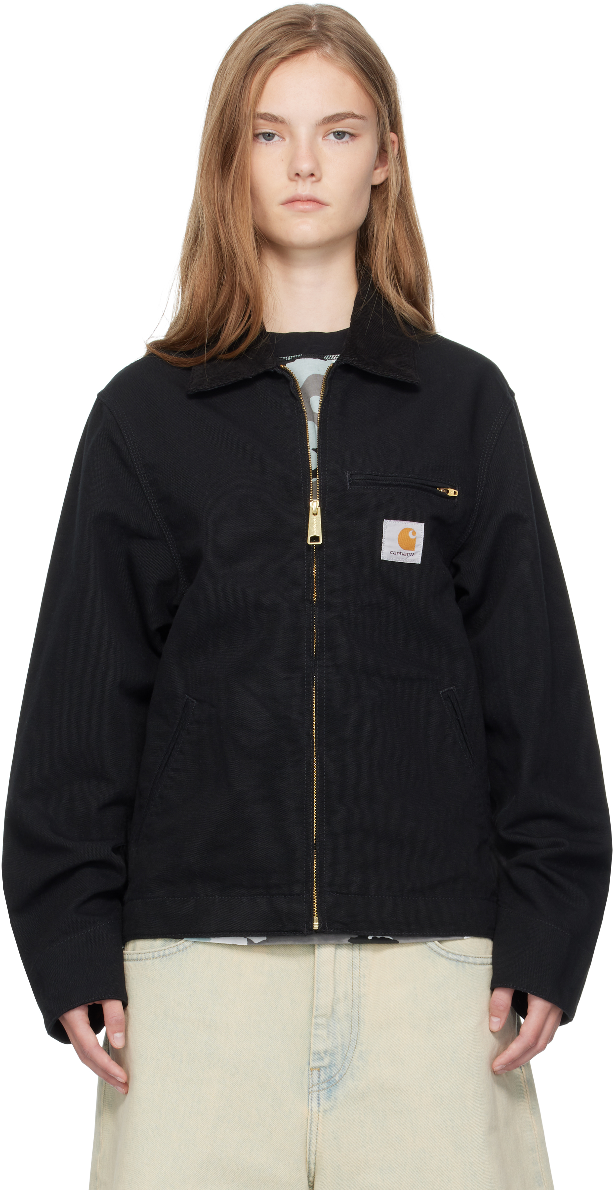 Black Detroit Jacket by Carhartt Work In Progress on Sale