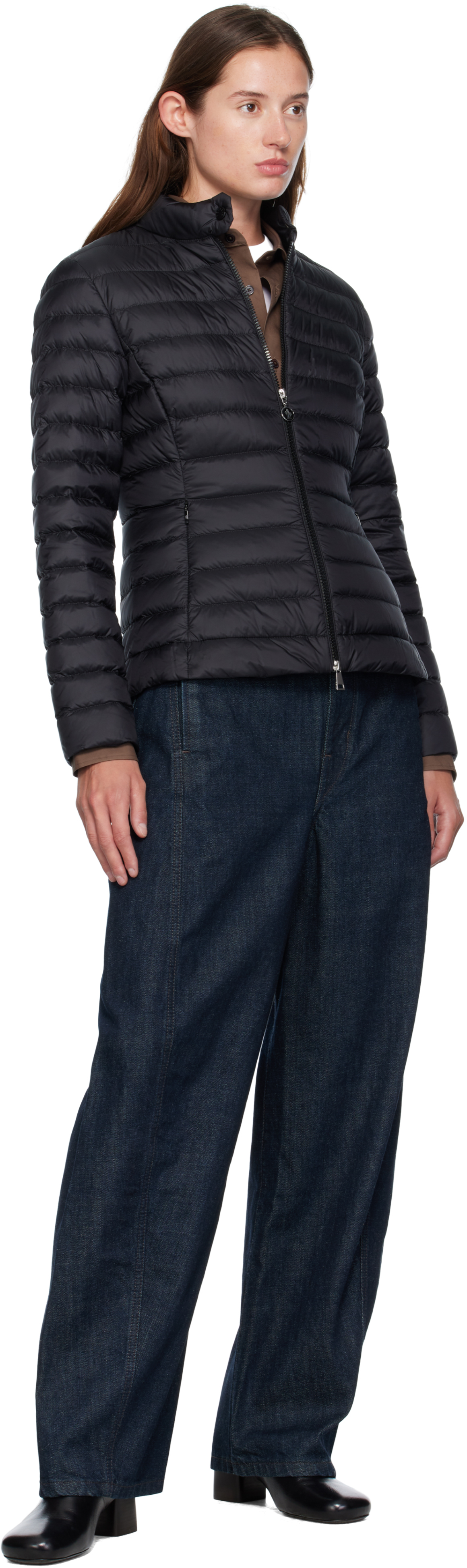 Moncler Black Igelle Down Jacket In Black