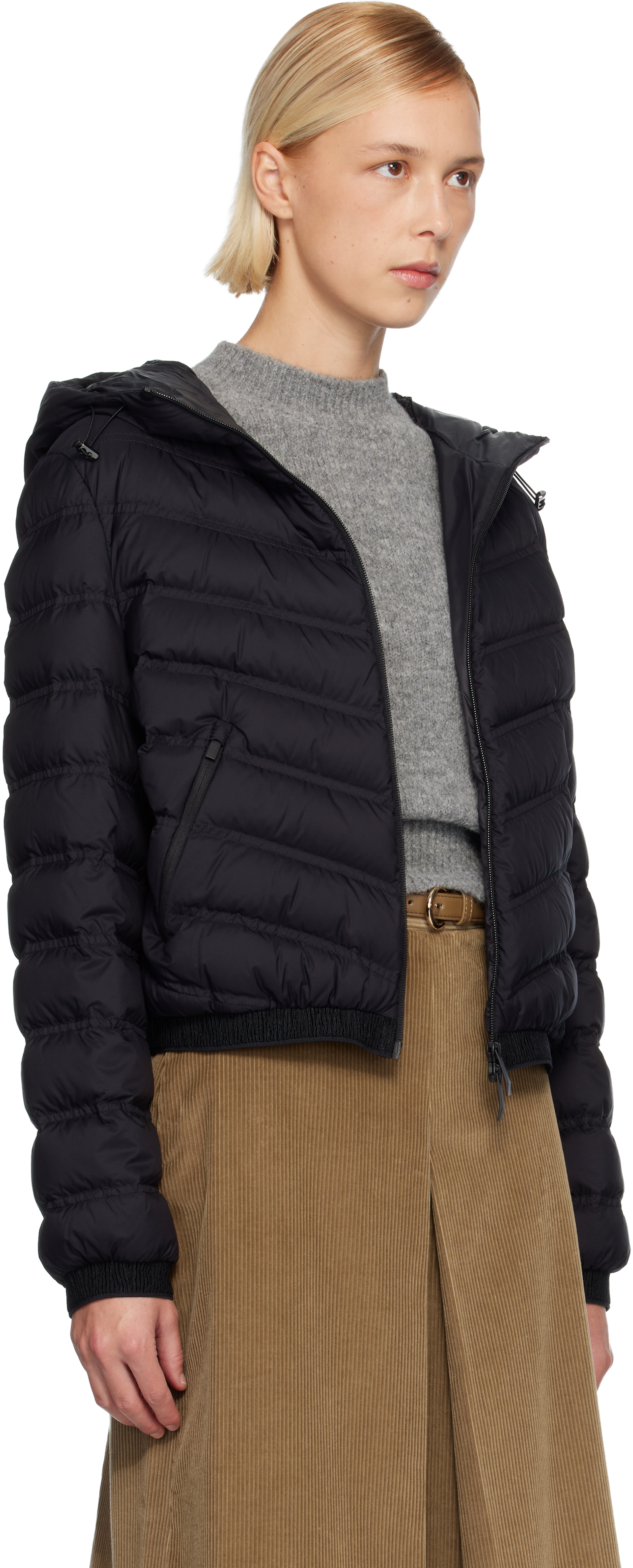 Moncler Black Pandelon Down Jacket In Black