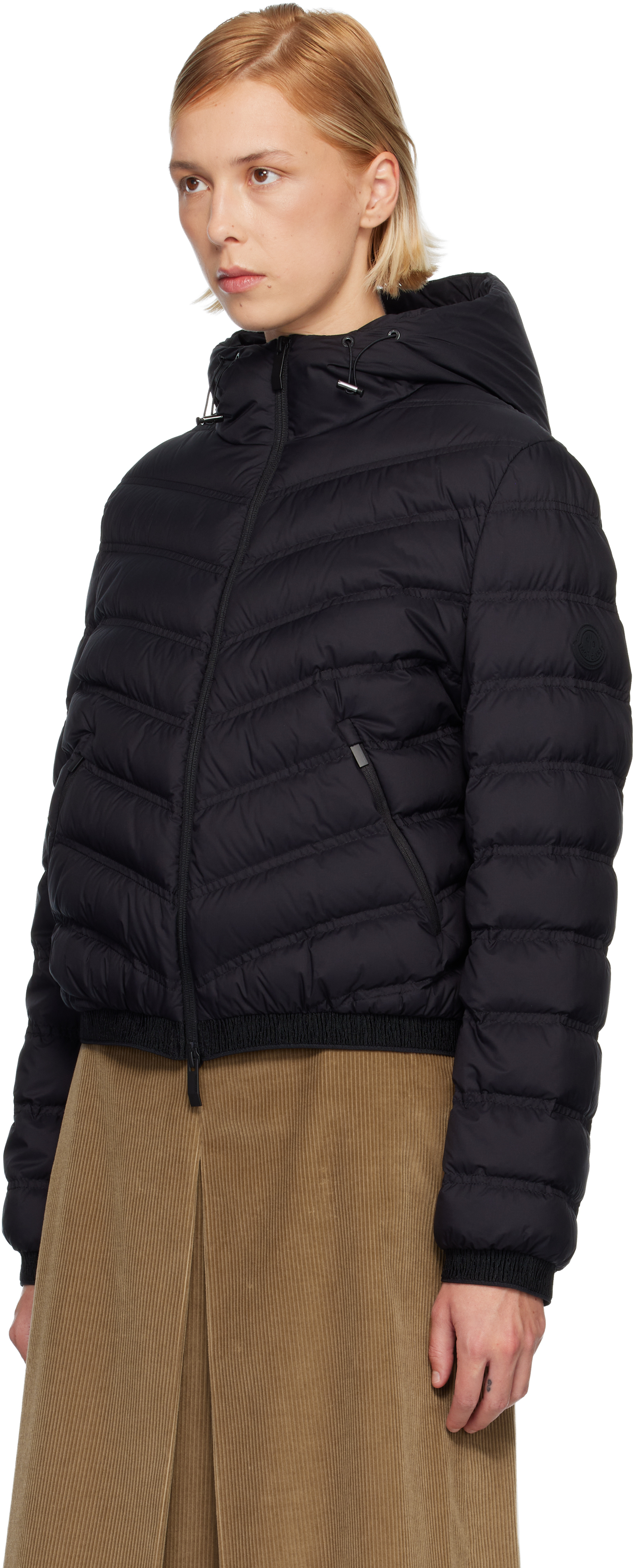 Moncler Black Pandelon Down Jacket In Black