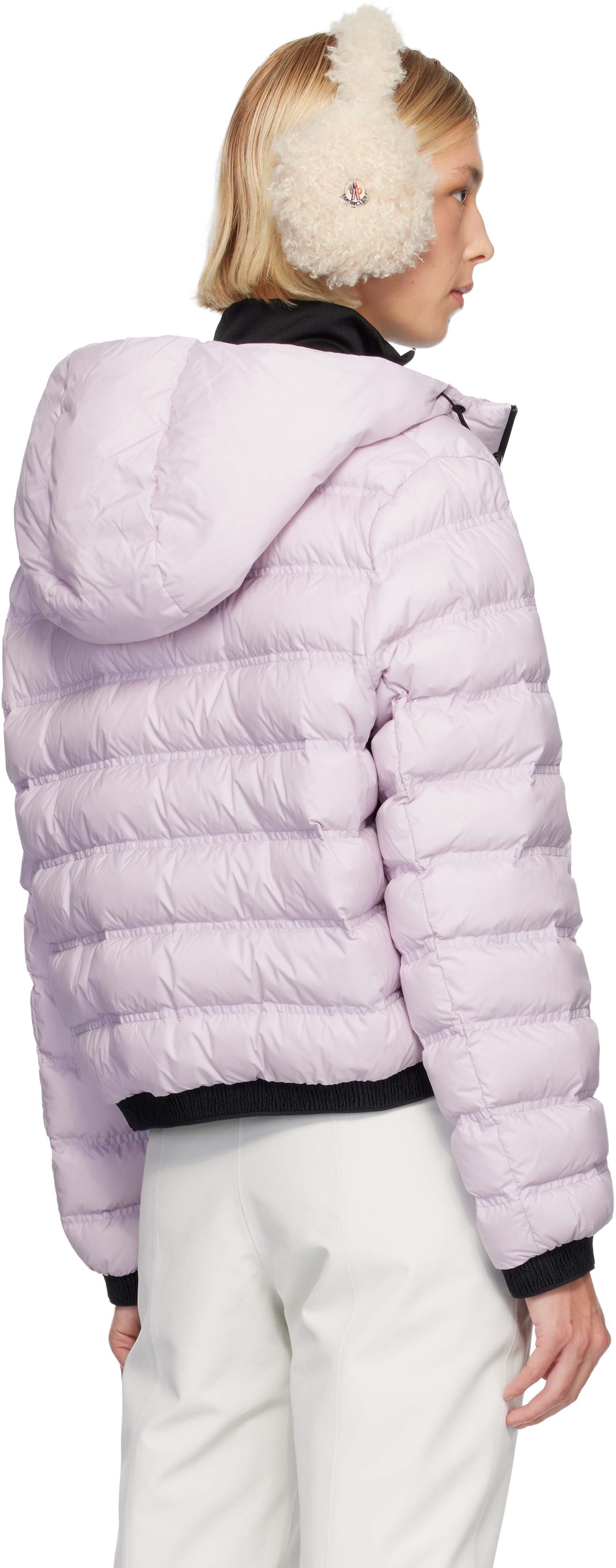 Moncler Pandelon Hooded Down Puffer Jacket In Pink