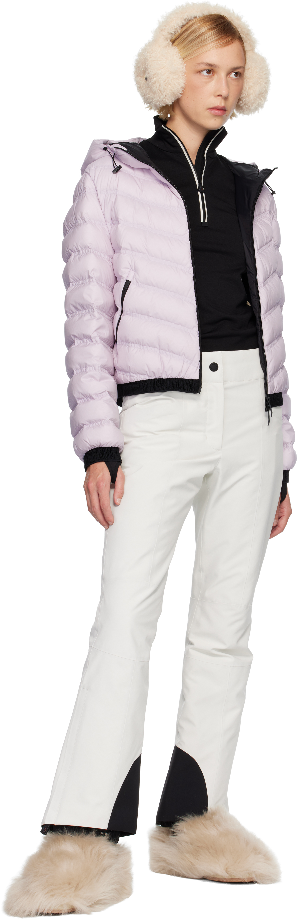Moncler Pandelon Hooded Down Puffer Jacket In Pink