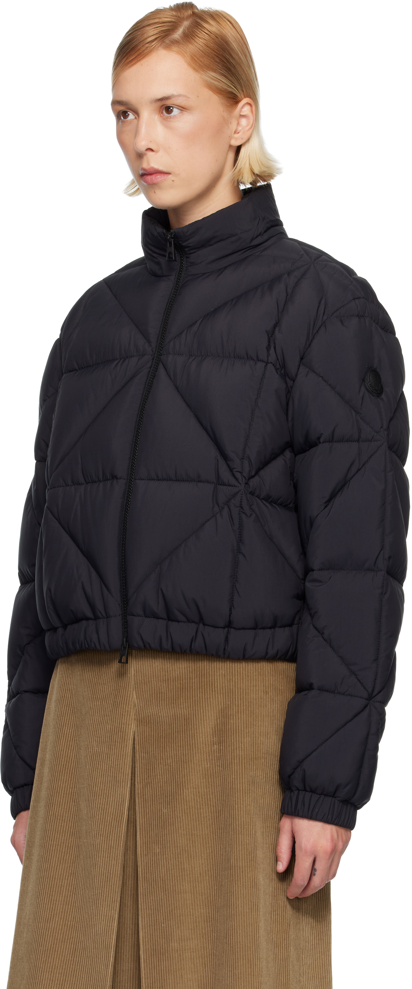 Moncler Black Anafi Down Jacket In Black