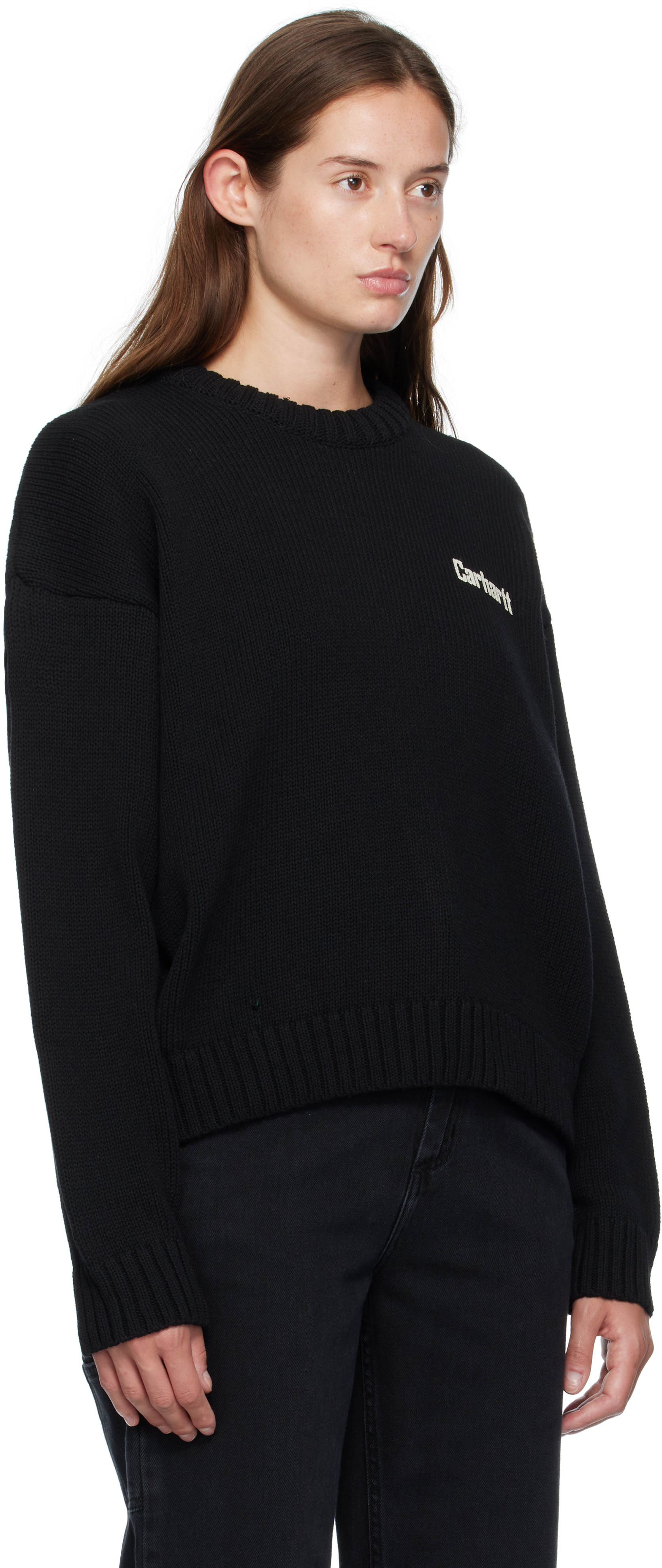 Carhartt Black 'growth' Sweater In Black