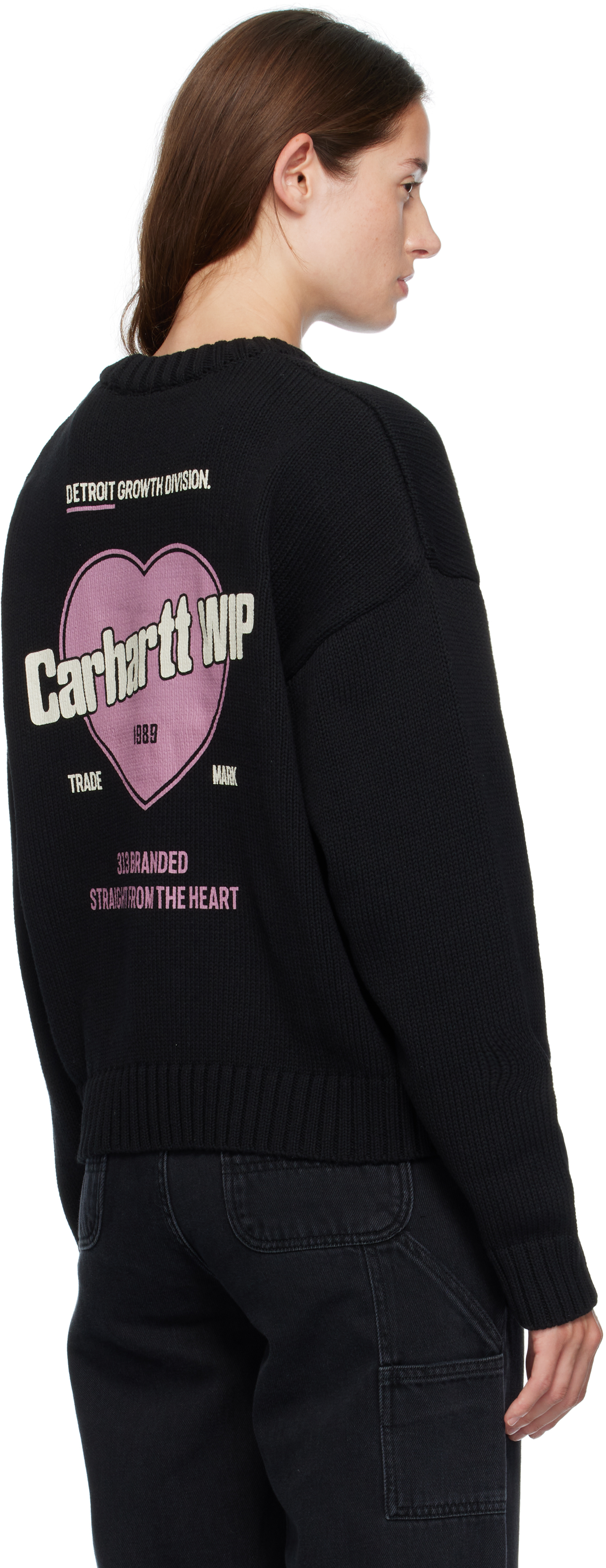 Carhartt Black 'growth' Sweater In Black