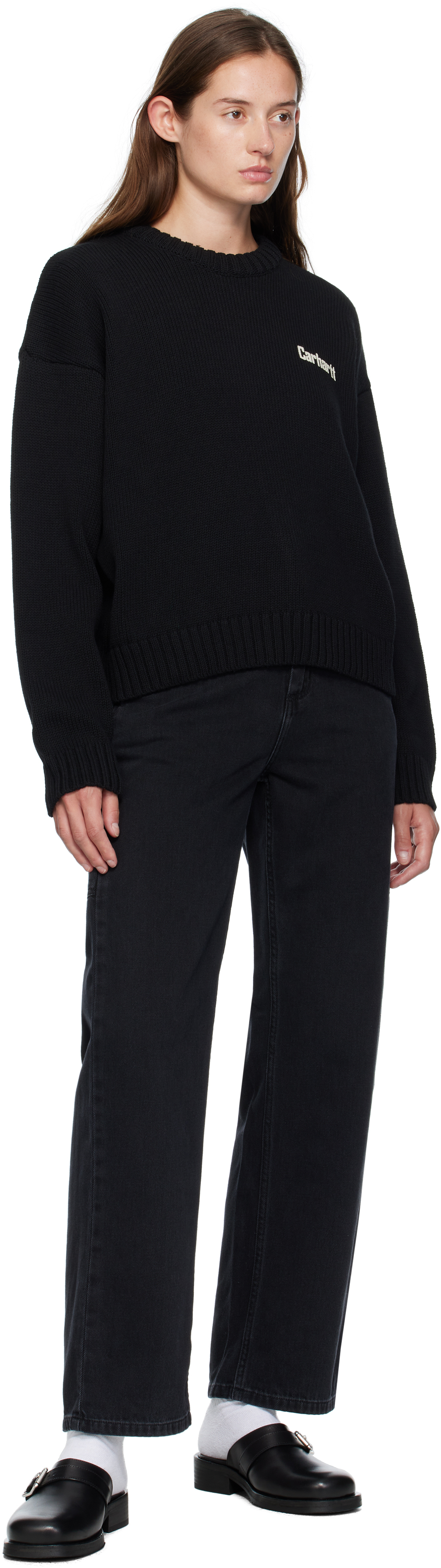 Carhartt Black 'growth' Sweater In Black