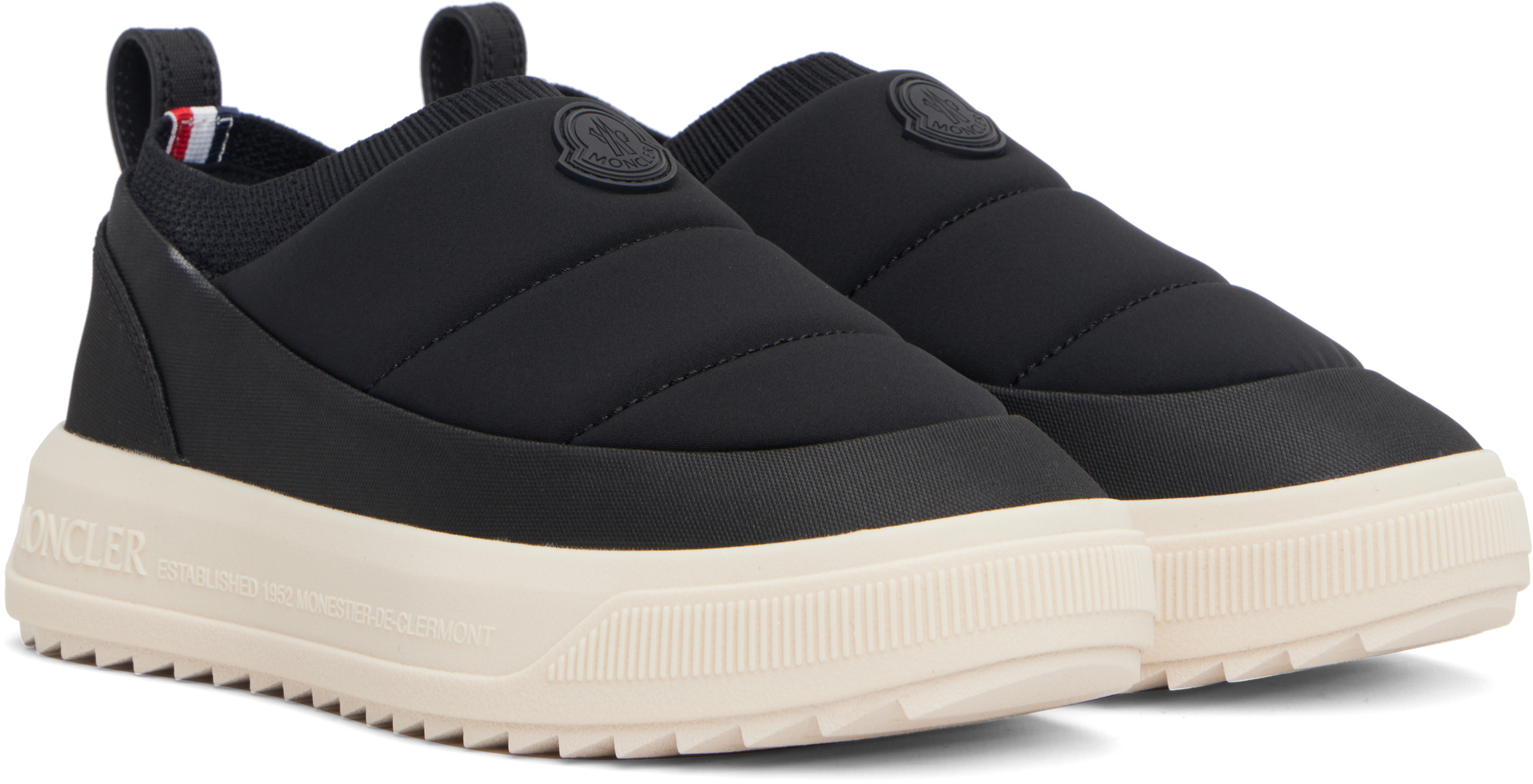 Moncler Black Altive Slip-on Trainer Sneakers In Black