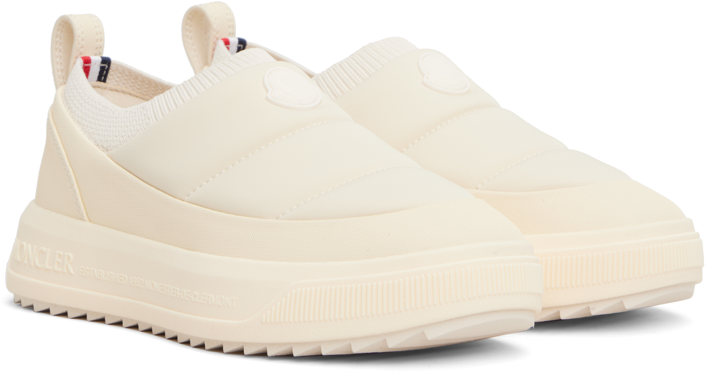 Moncler Beige Altive Slip-on Trainer Sneakers In Multi