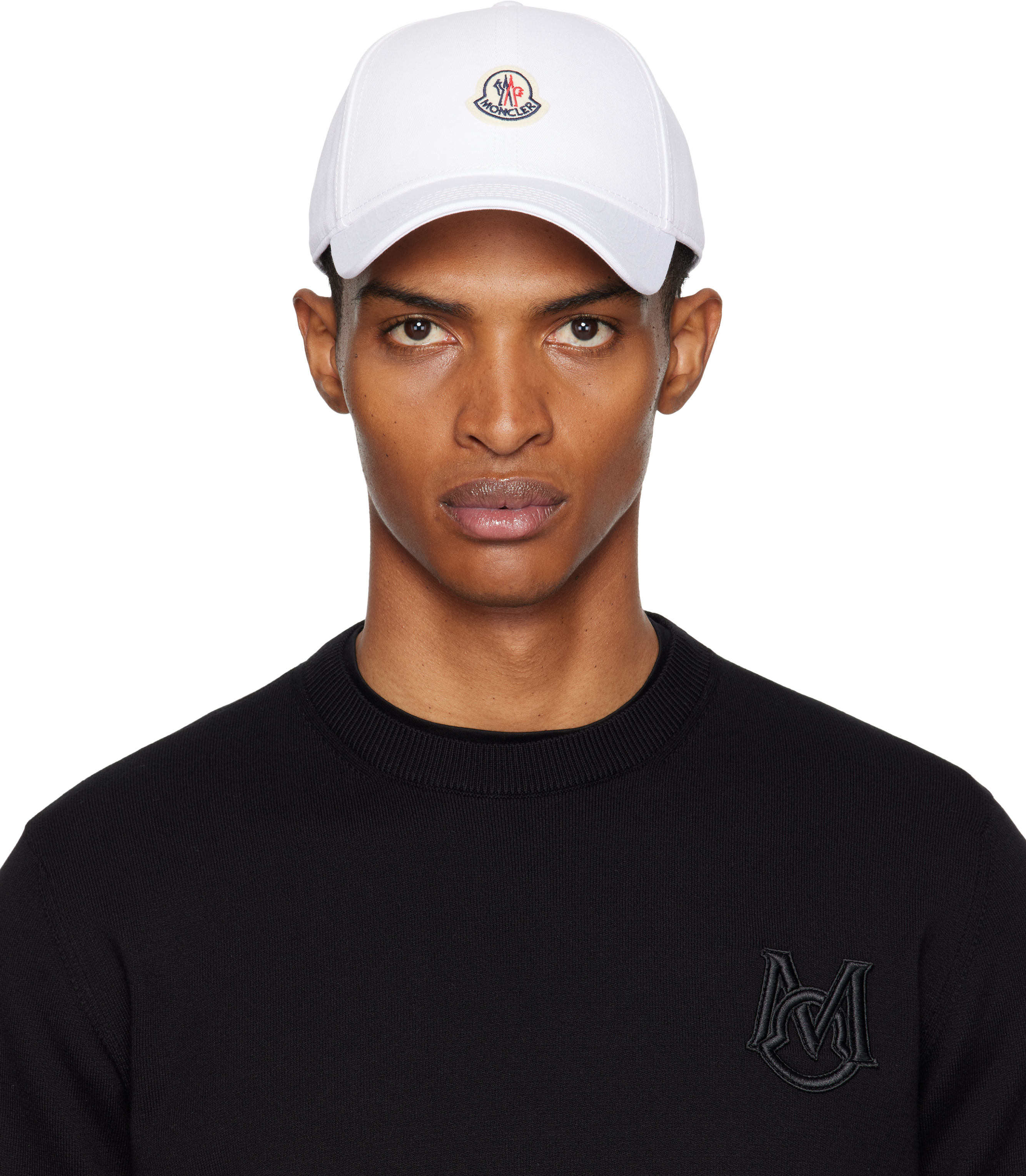 Moncler: White Archivio Baseball Cap | SSENSE
