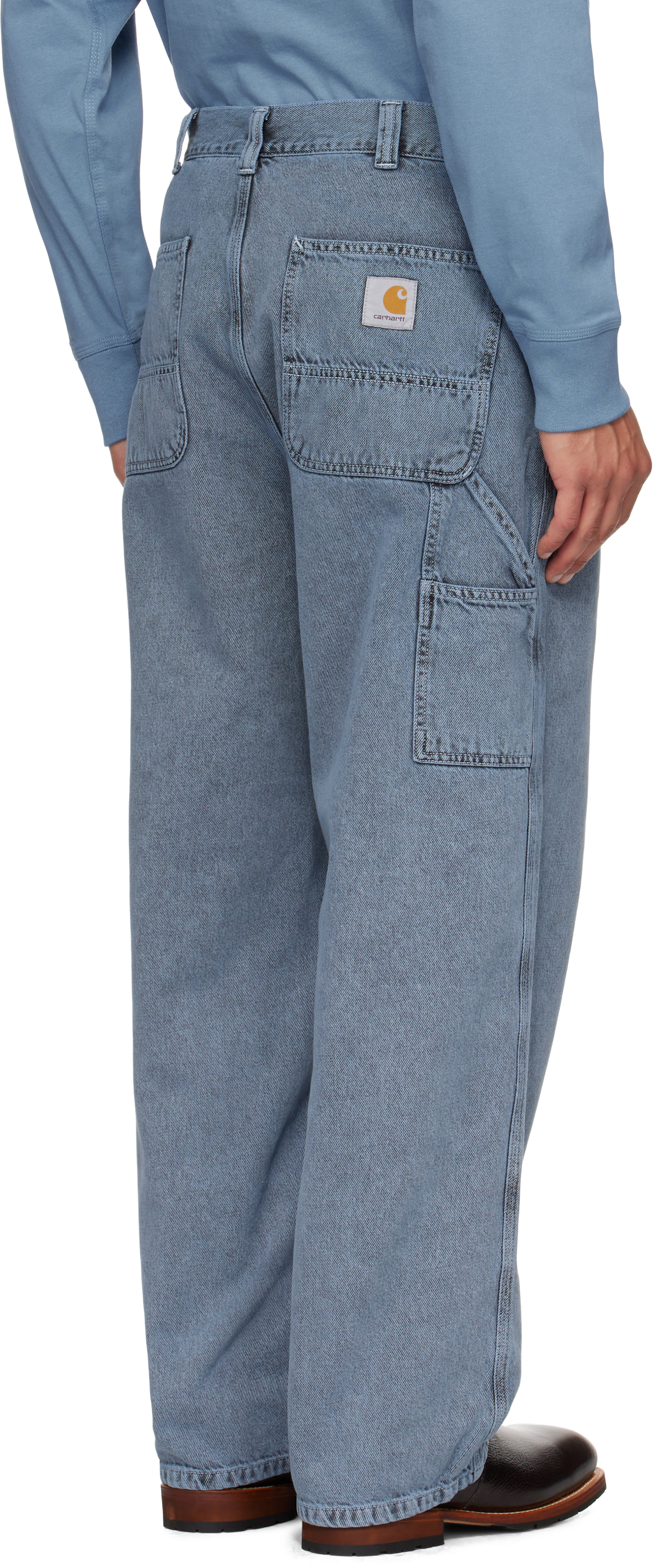 Carhartt Blue Og Single Knee Jeans In Blue