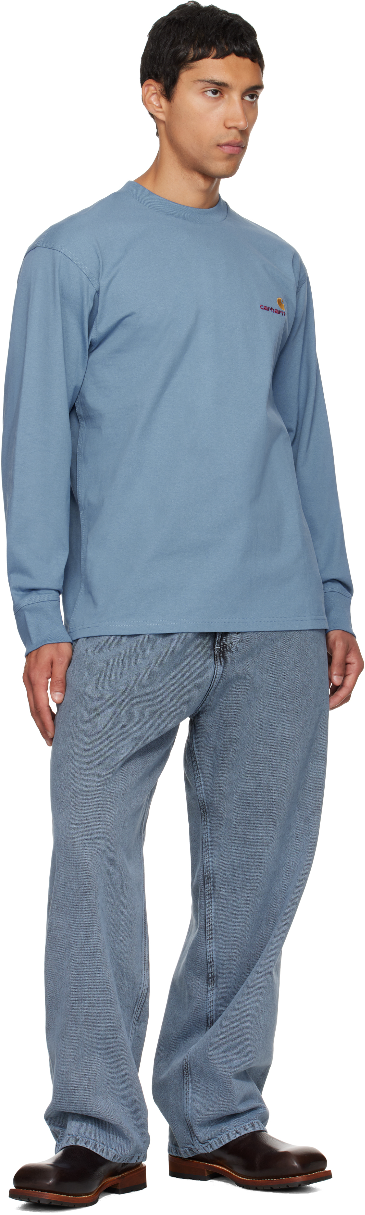 Carhartt Blue Og Single Knee Jeans In Blue
