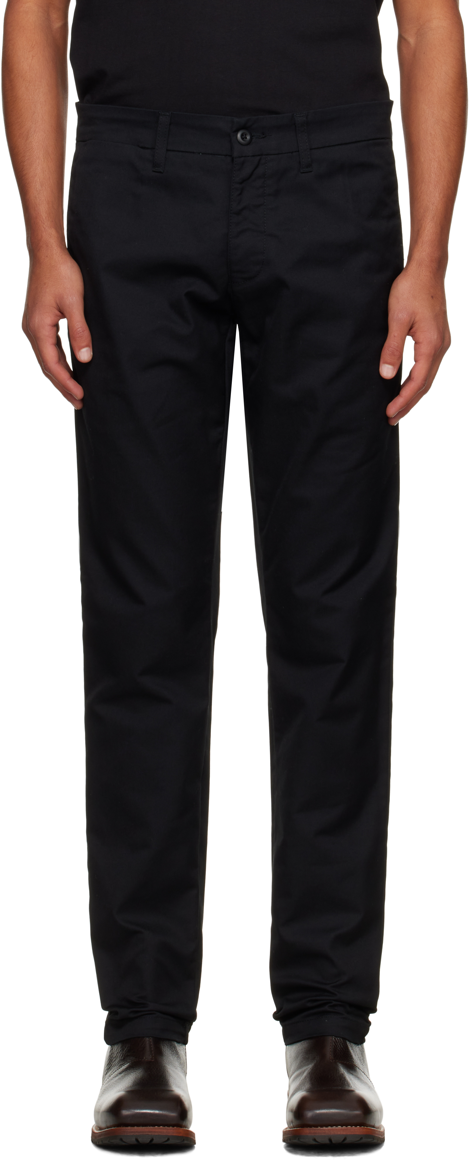 Carhartt Black Sid Trousers In Black