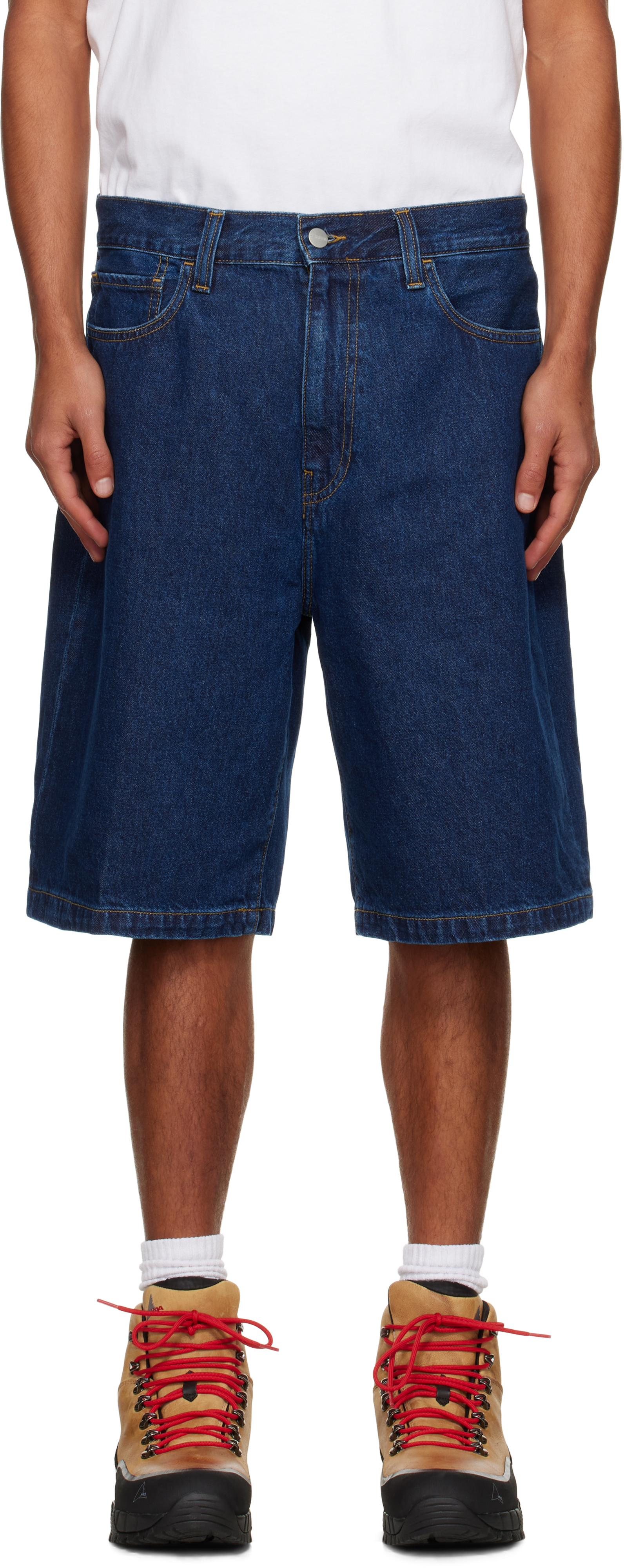 Carhartt Blue Landon Denim Shorts In Blue