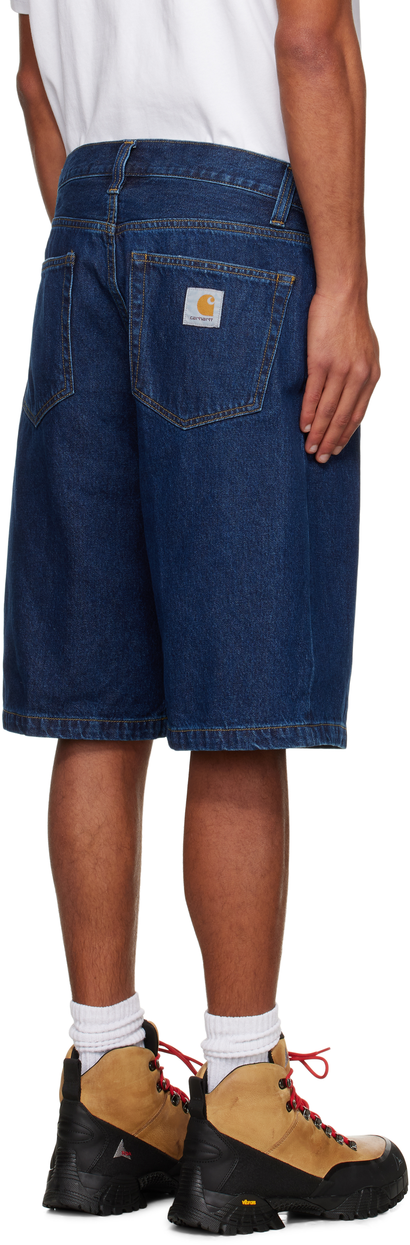 Carhartt Blue Landon Denim Shorts In Blue