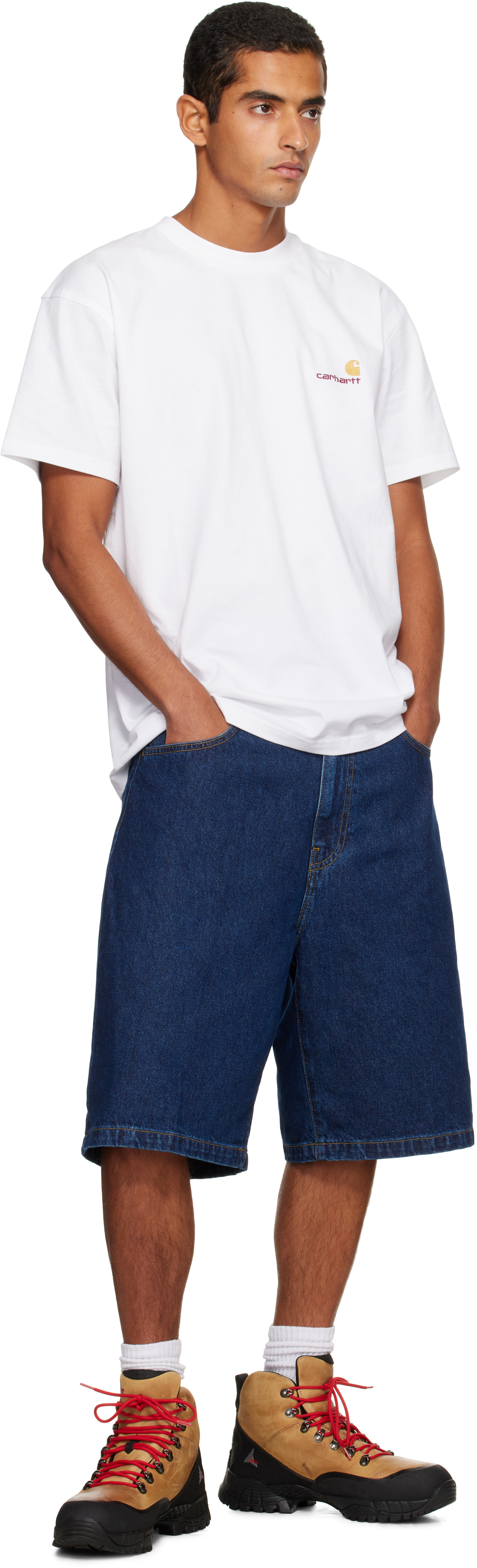 Carhartt Blue Landon Denim Shorts In Blue
