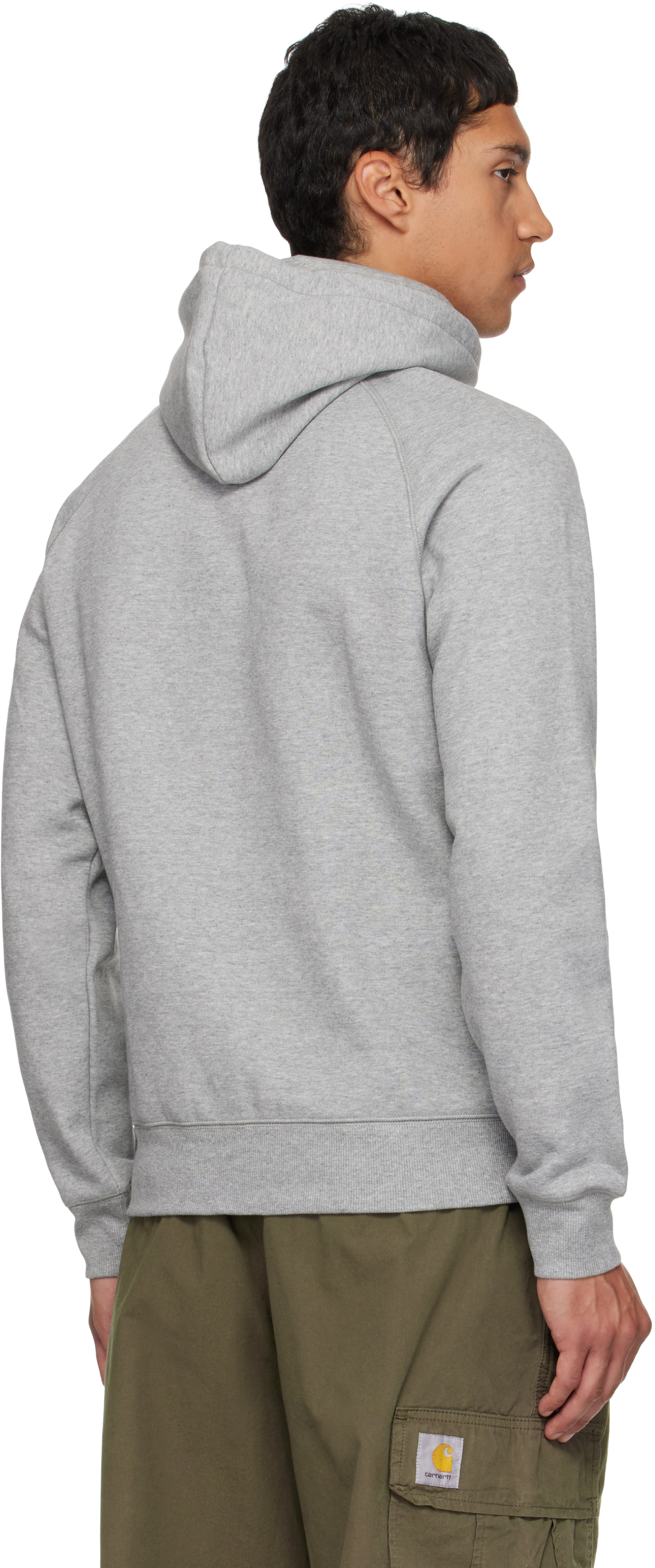Carhartt Hooded Chase Sweatshirt Drawstring In Gray