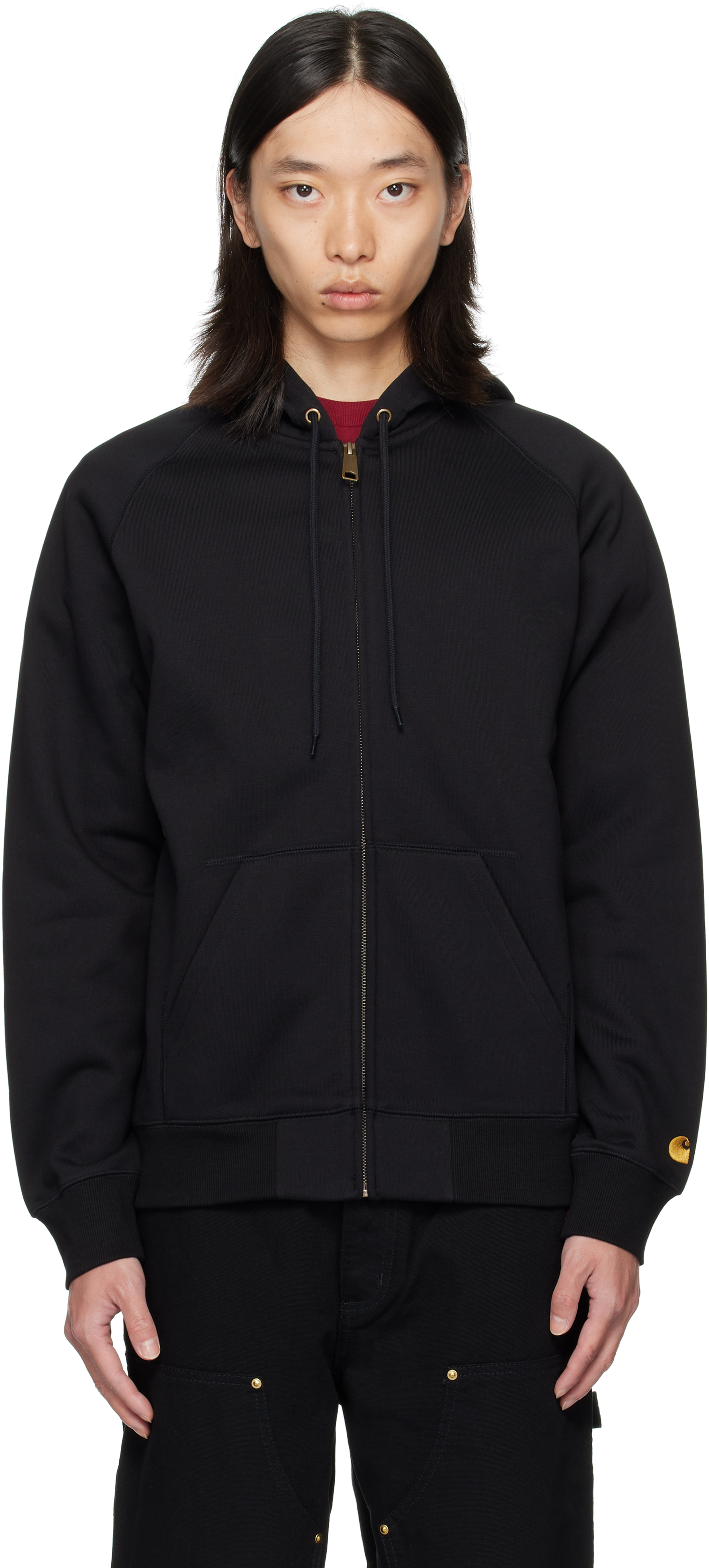 Carhartt Work In Progress: ブラック Chase フーディ | SSENSE 日本 Carhartt Work In Progress: ブラック Chase フーディ | SSENSE 日本