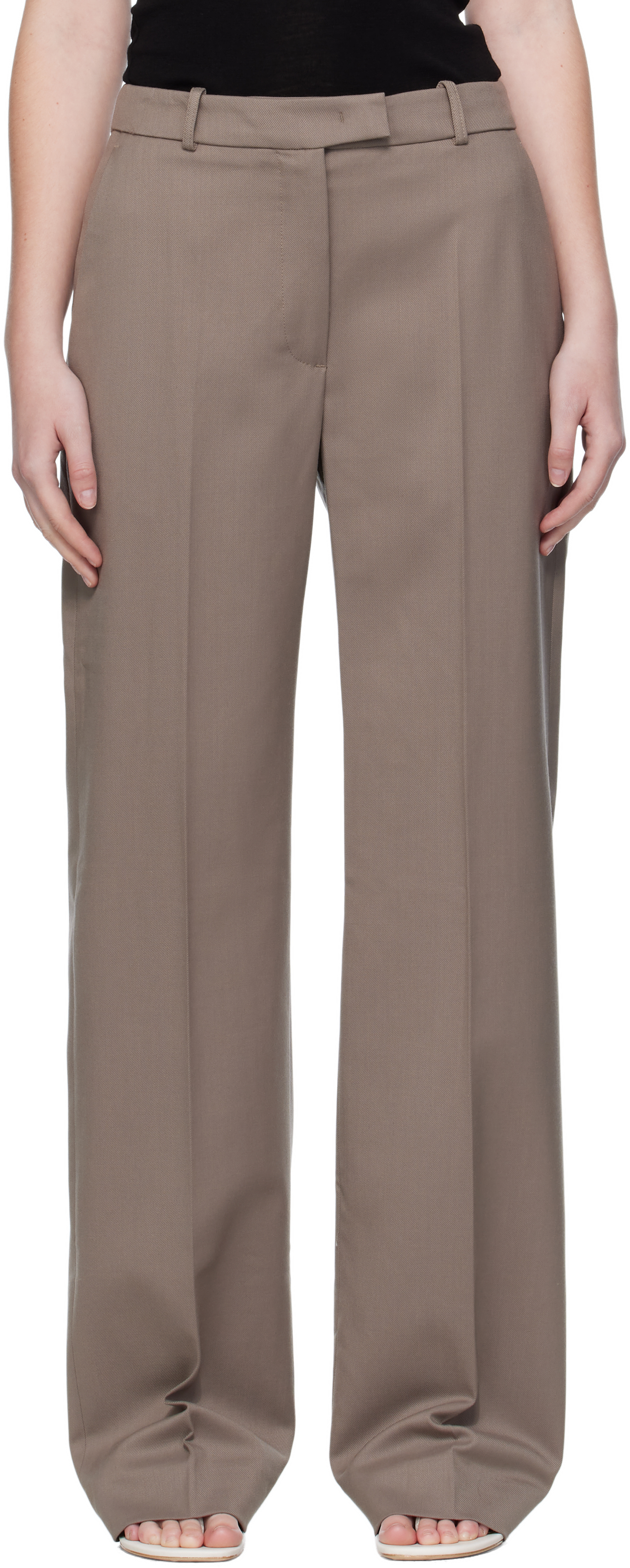 The Frankie Shop Lenora Straight Trousers