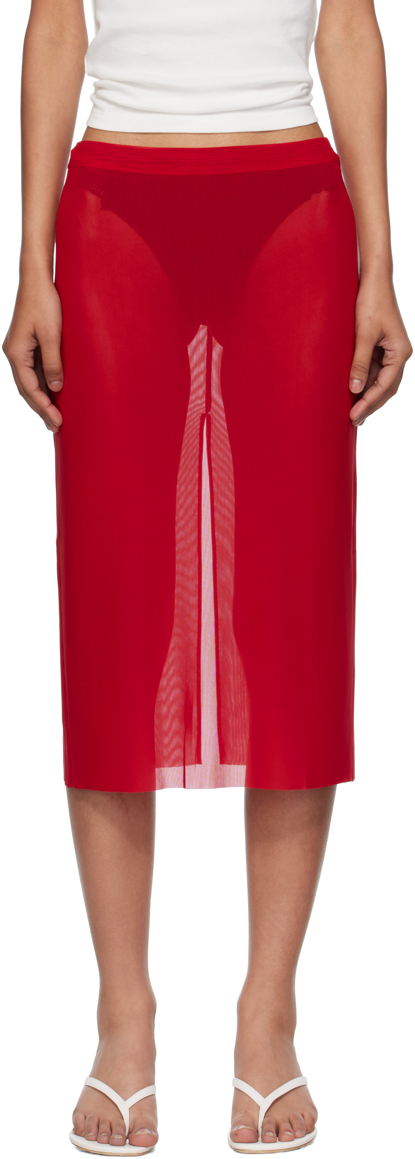 YOKO CHAN Tuck Volume Midi Skirt - Currently on sale - Price reduction