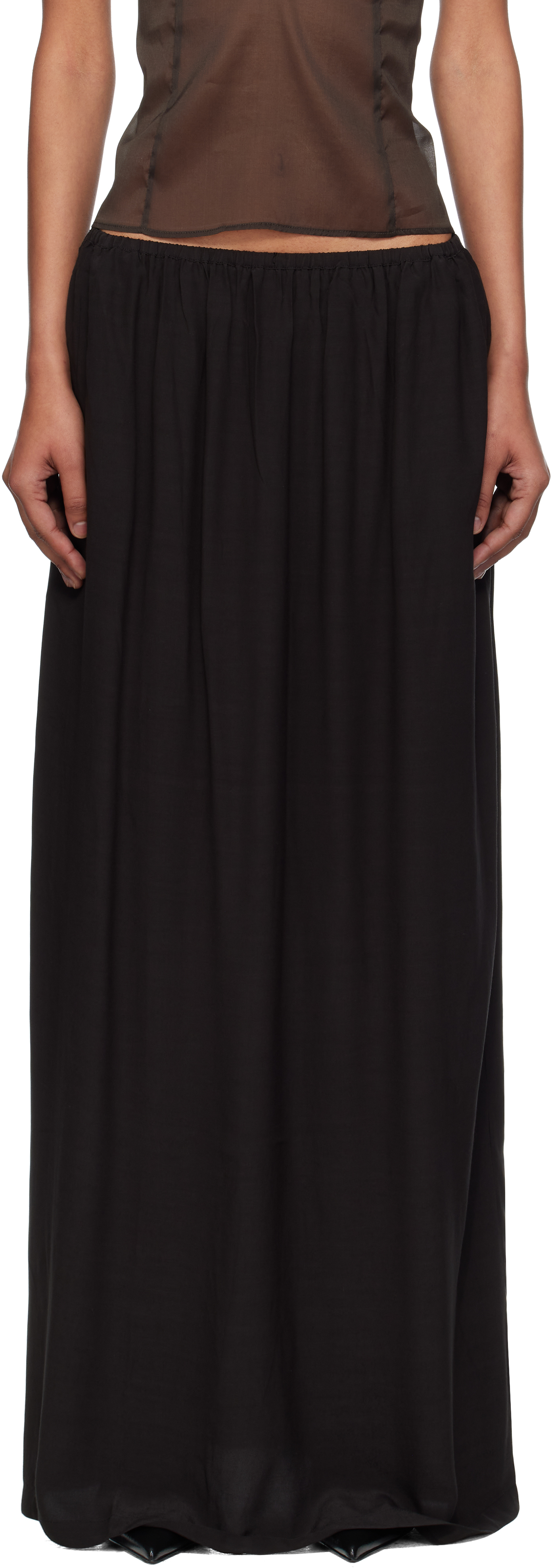【THE MOZZ】Anna Long Skirt Anna Field Tall Maxi skirt - black - Zalando.co.uk