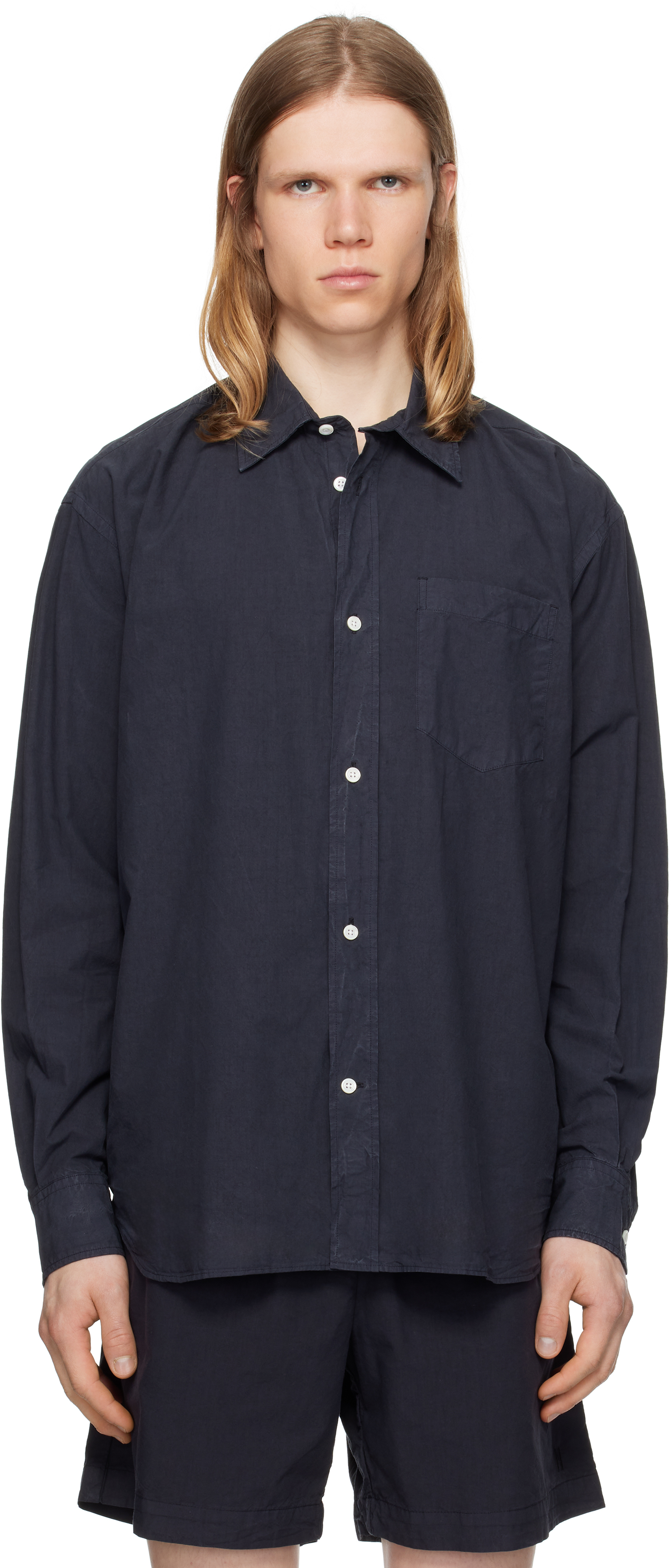 Purple Mo Cotton Tencel Shirt