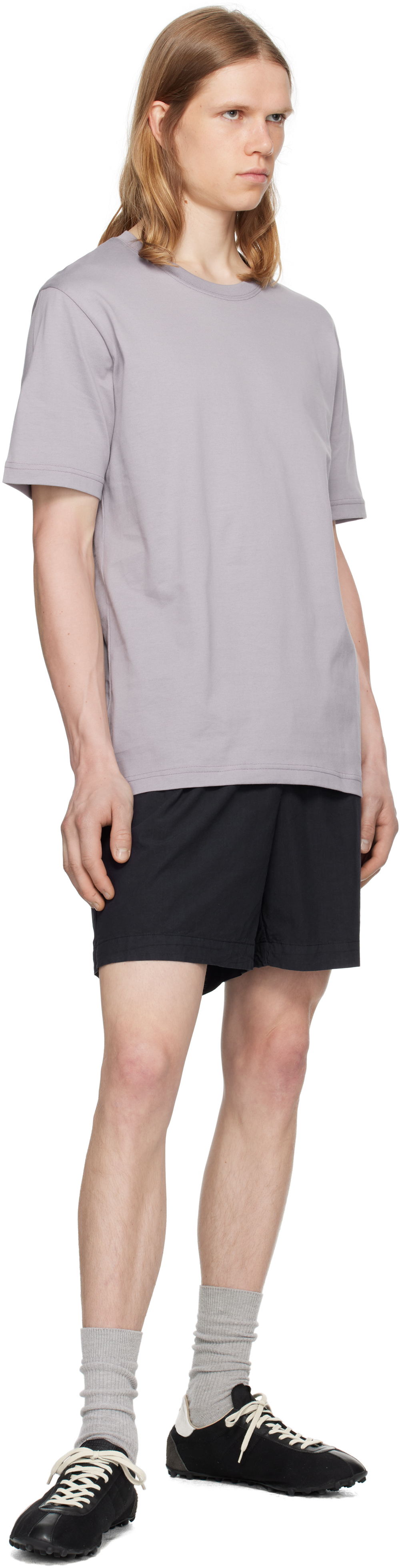 Norse Projects Navy Per Cotton Tencel Shorts In Black