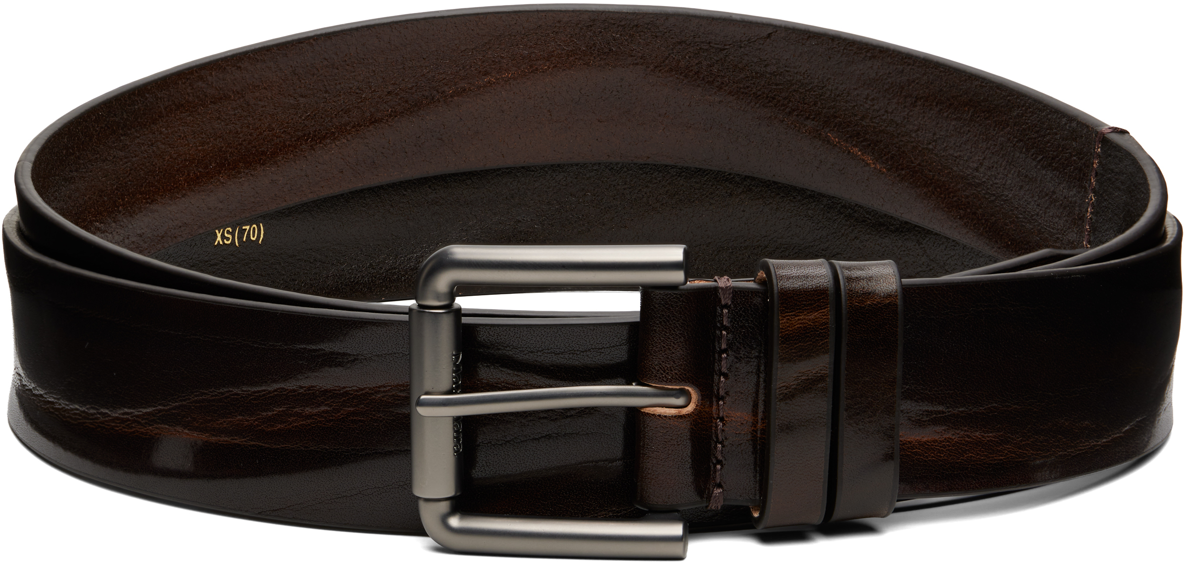 Max Mara Brown Buckle40xlong Belt In Brown