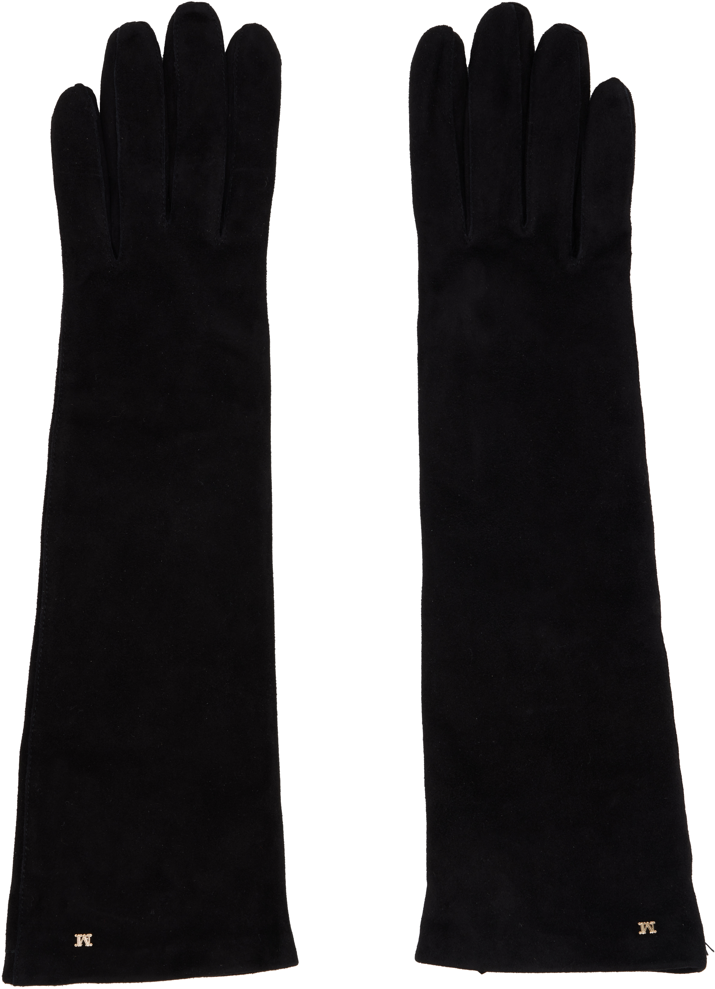 Max Mara Black Afideesuede Gloves