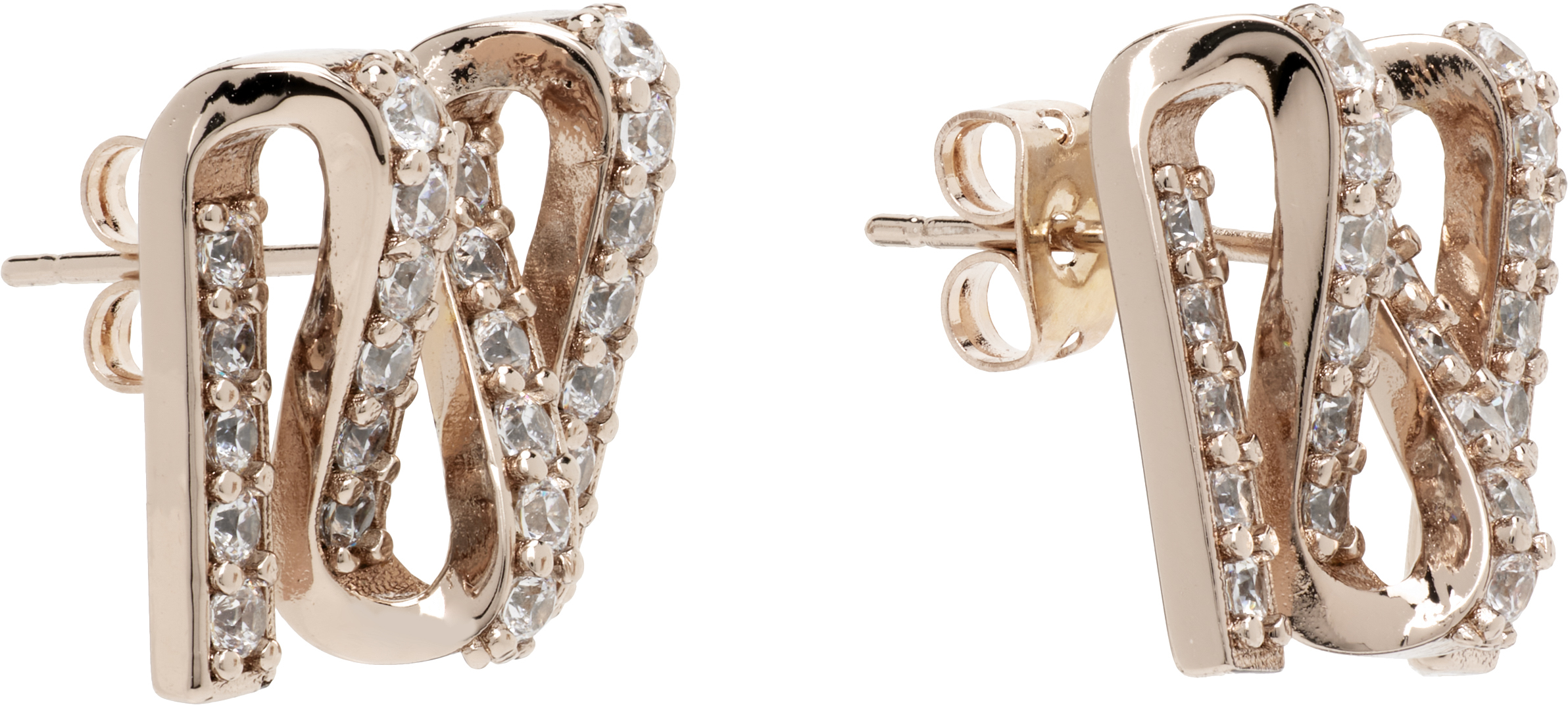 Max Mara M Grosgrain Earrings In Gold