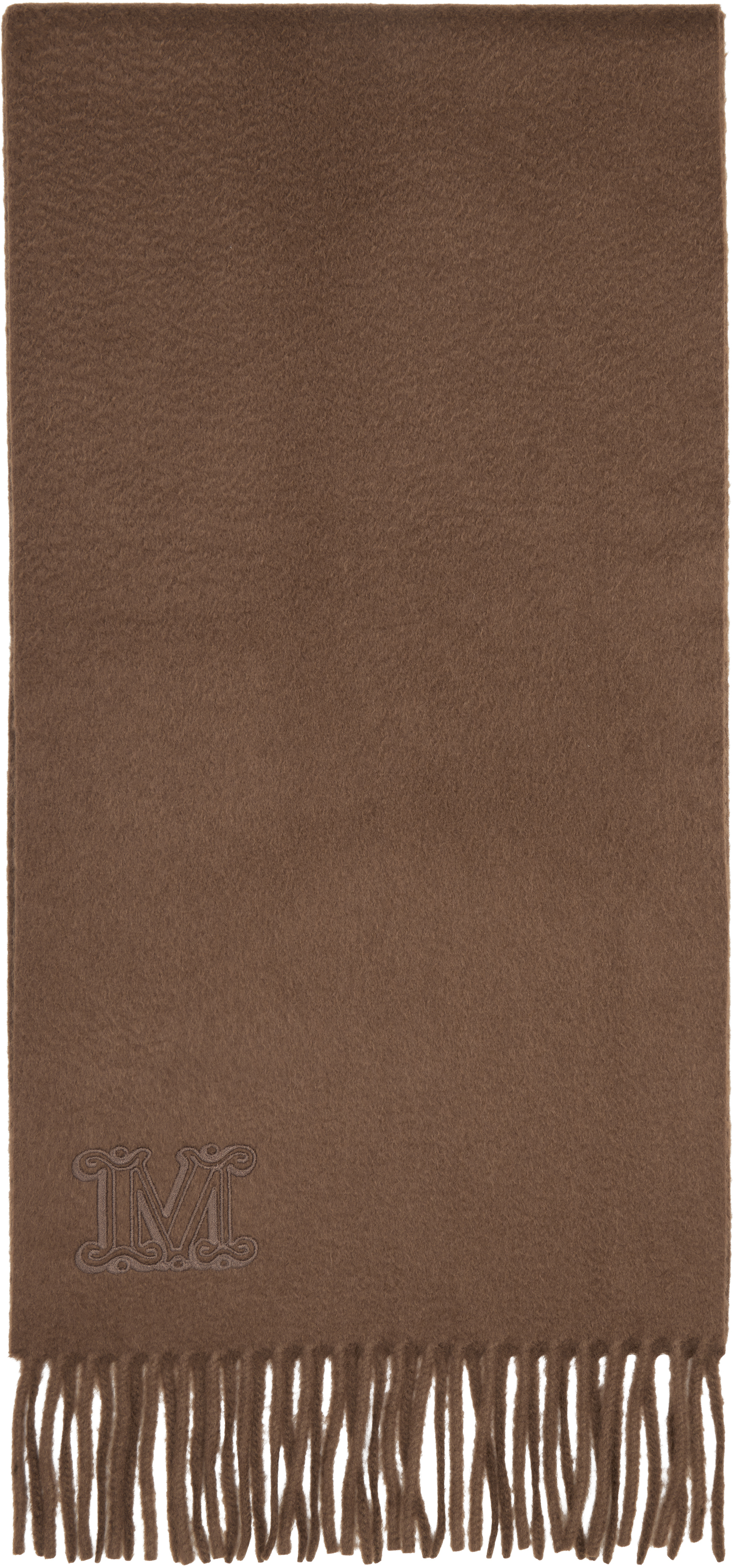 Max Mara Brown Wsdalia Scarf In Multi