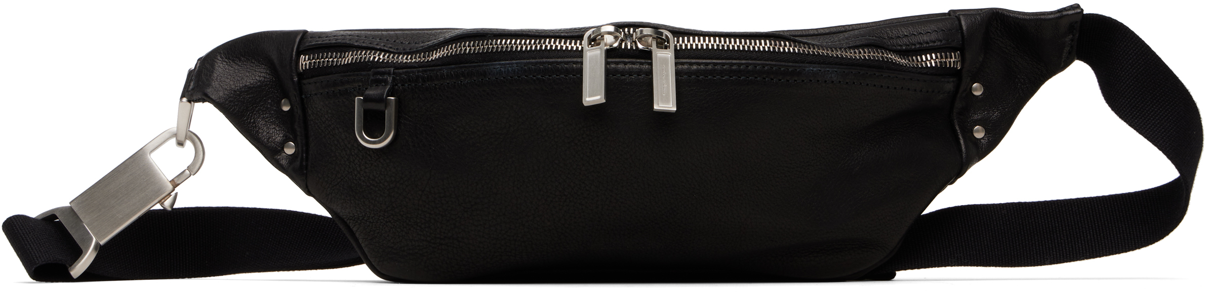 Max Mara Black Holdall String Bag In Black