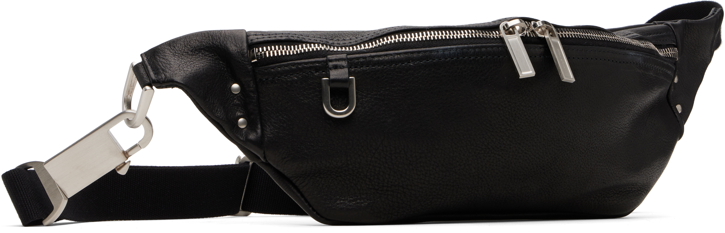 Max Mara Black Holdall String Bag In Black