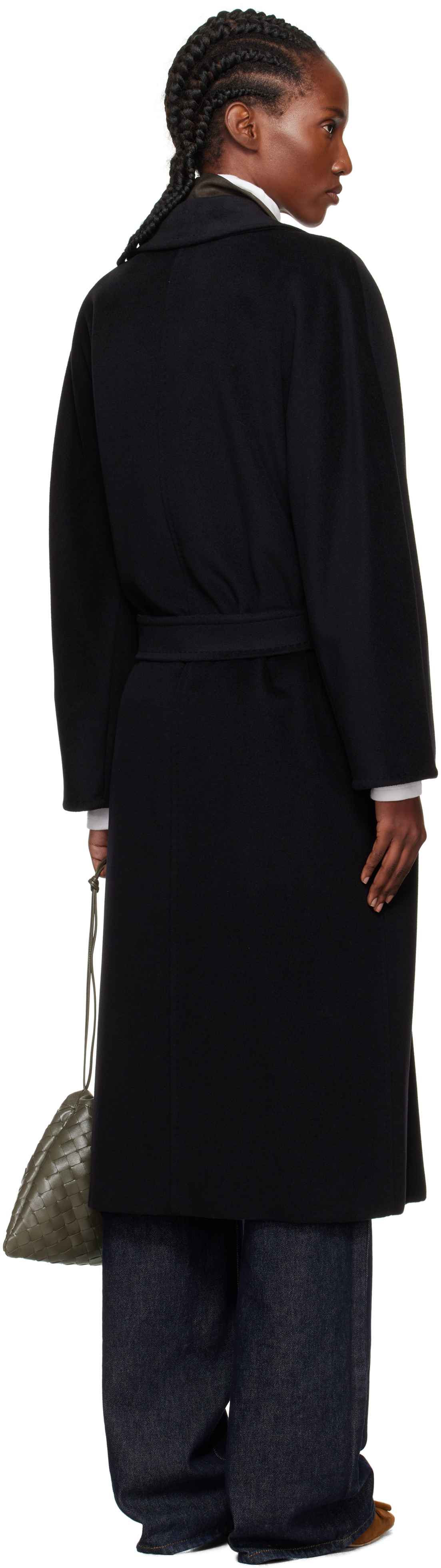 Max Mara Black Madame Coat In Black