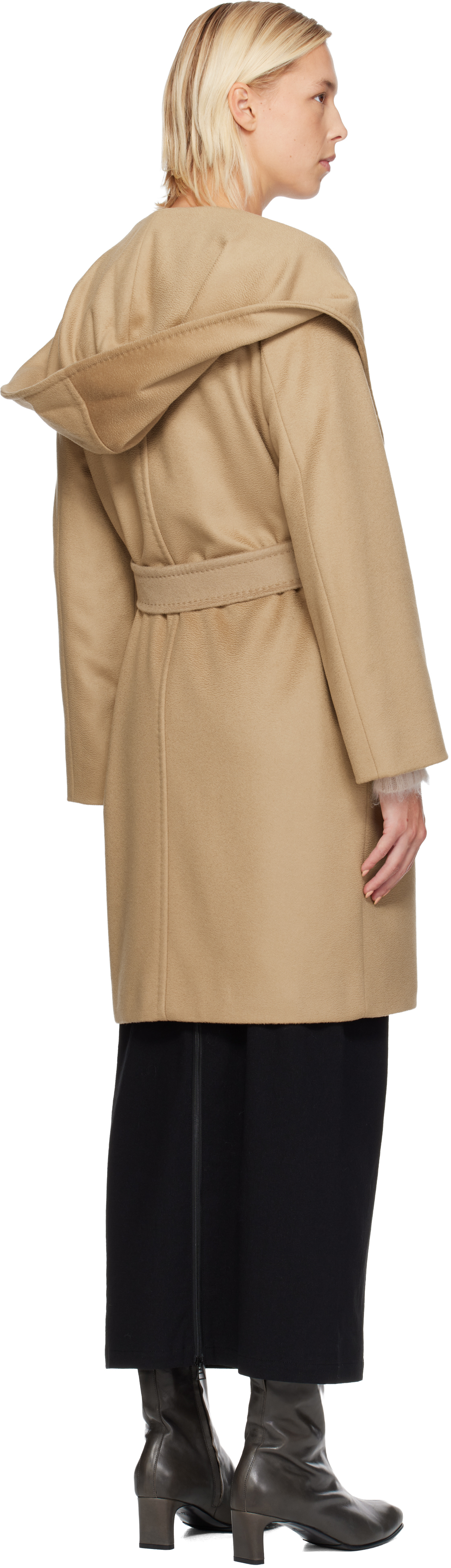 Max Mara Rialto Coat In Camel In Brown
