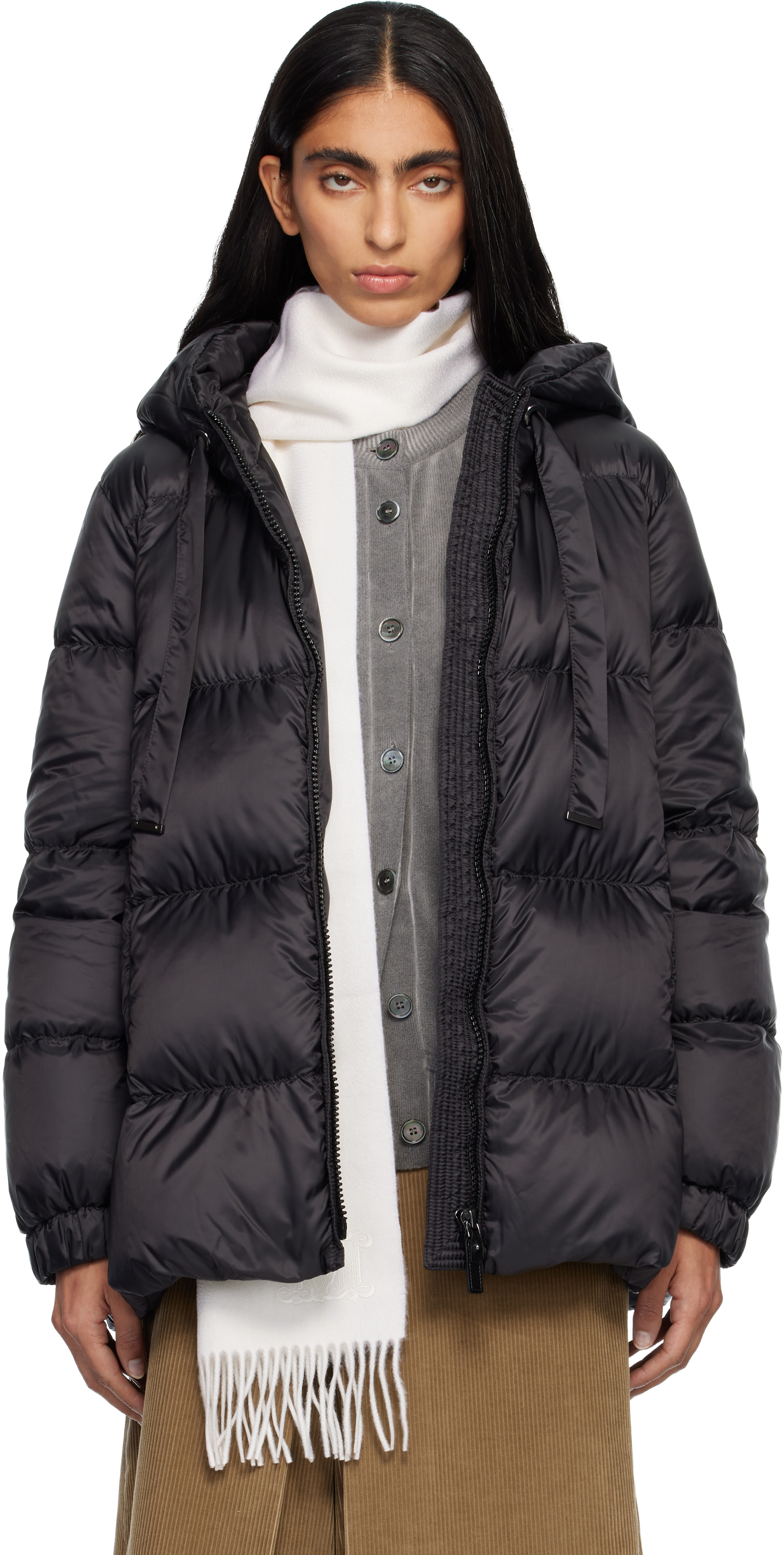 Max Mara Black Seia Down Jacket