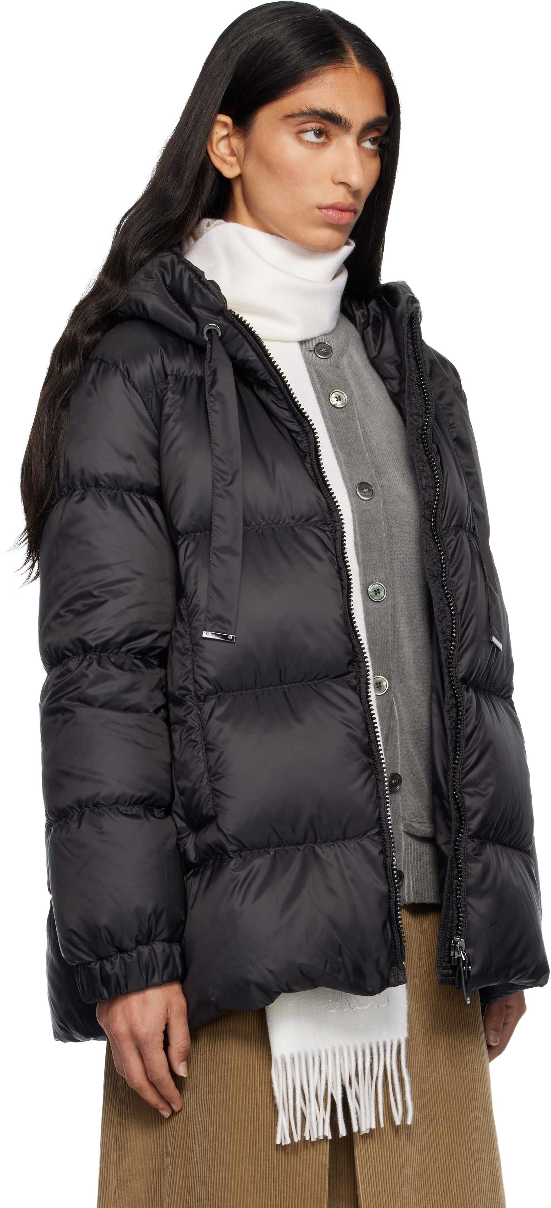 Max Mara Black Seia Down Jacket