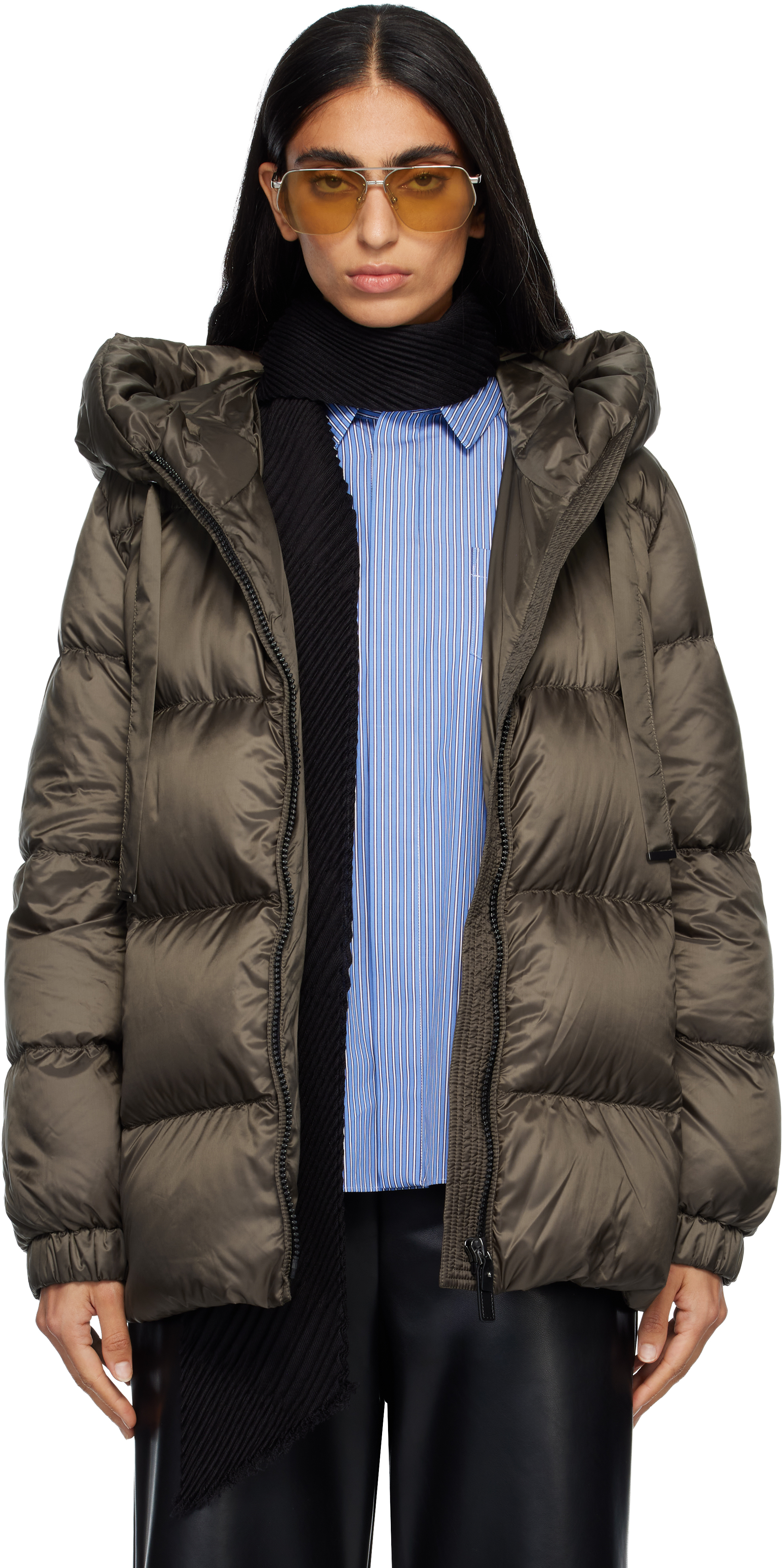 Max Mara Khaki Seia Down Jacket