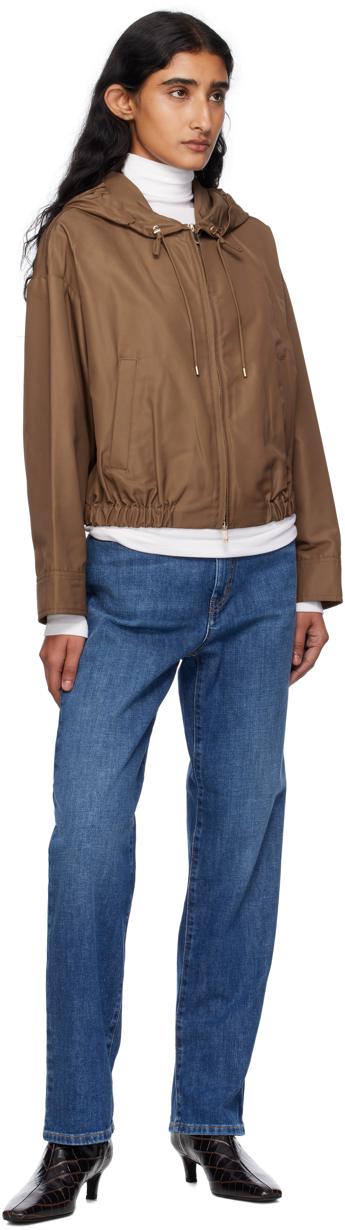 Max Mara Tan Zaffo Jacket In Brown
