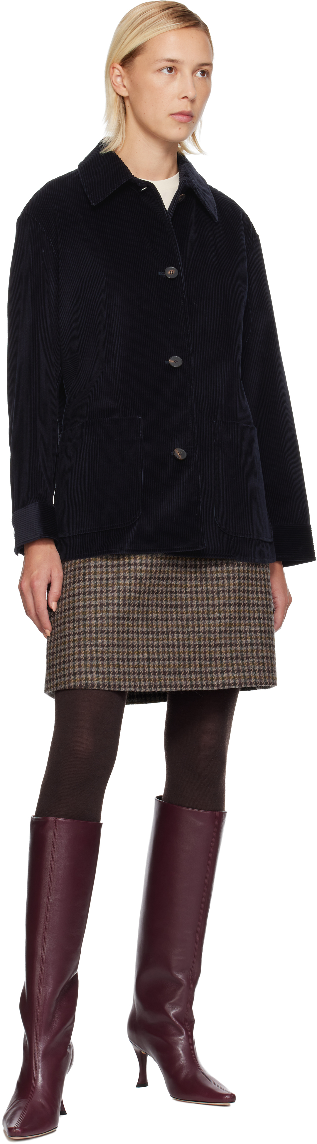 Max Mara Navy Trau Jacket In Blue