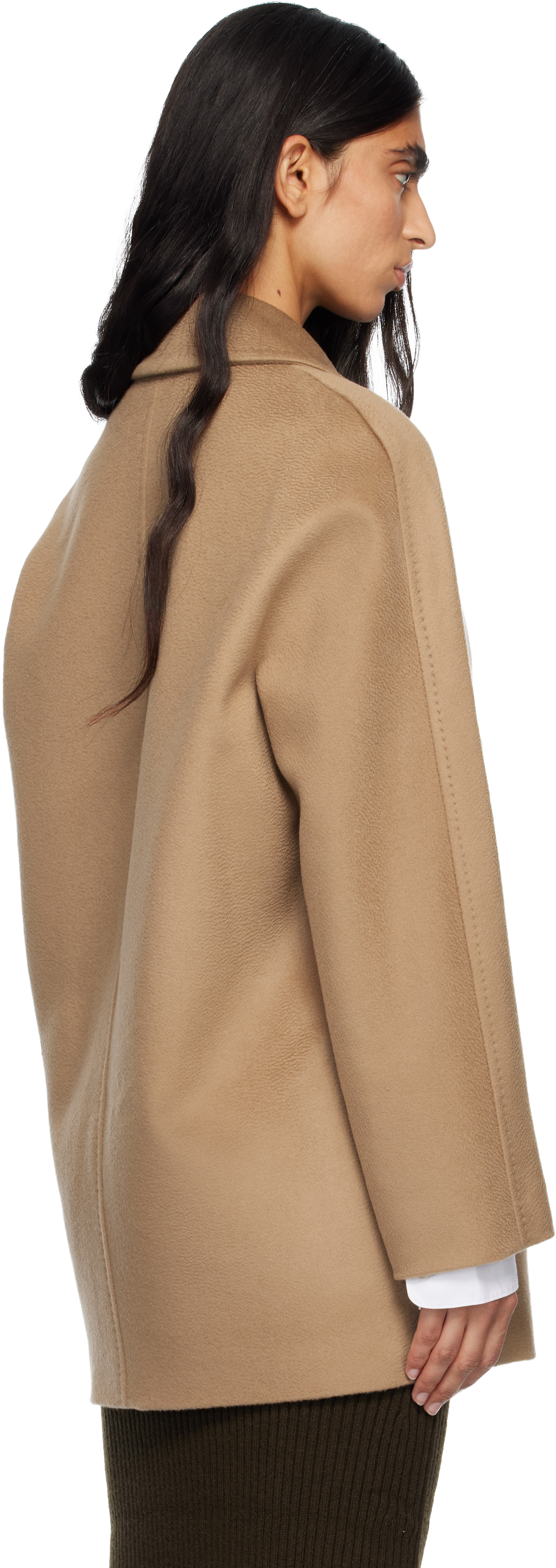 Max Mara Tan Sheree Coat In Brown