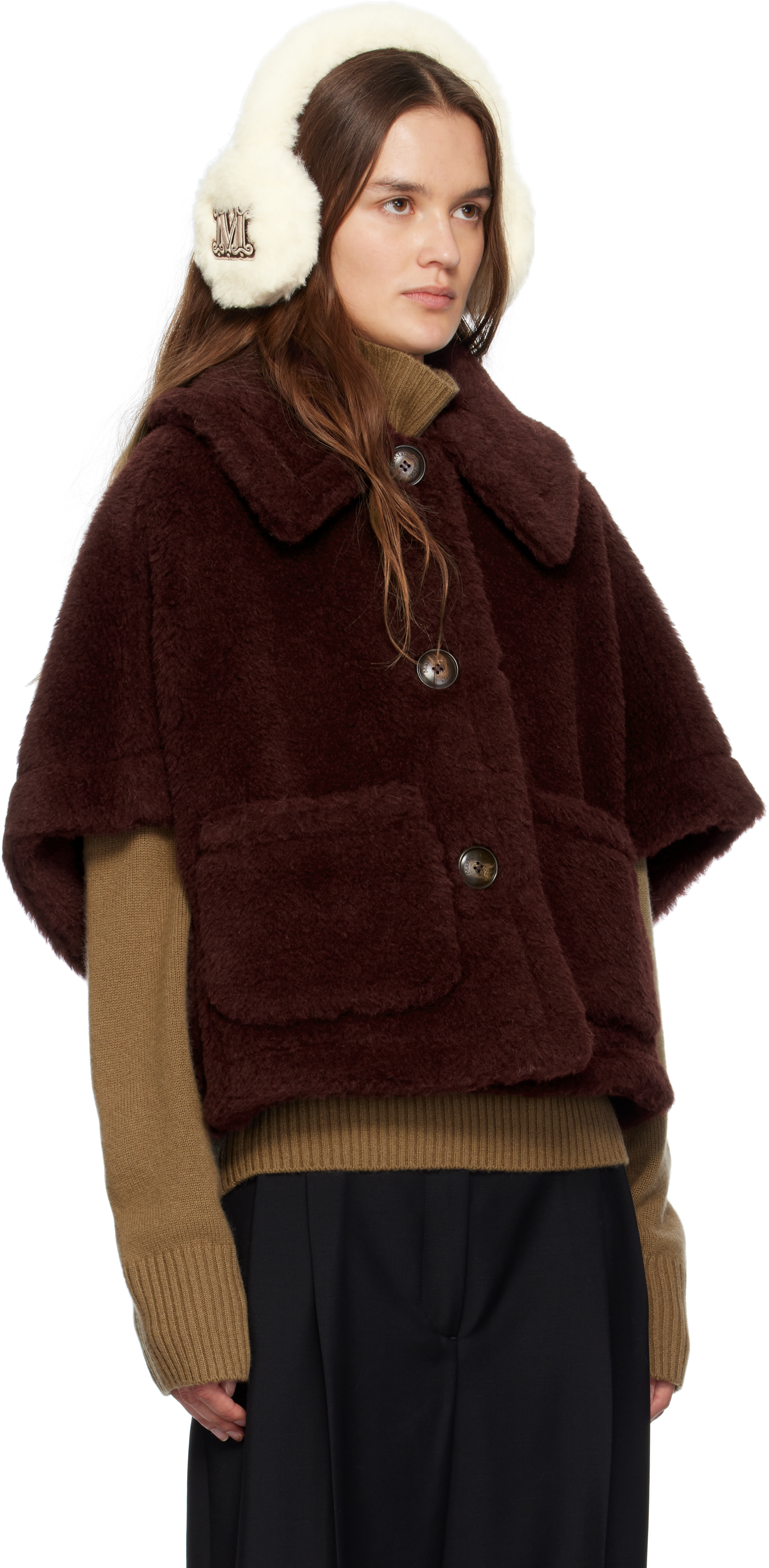 Max Mara Burgundy Newterzo1 Jacket In Burgundy