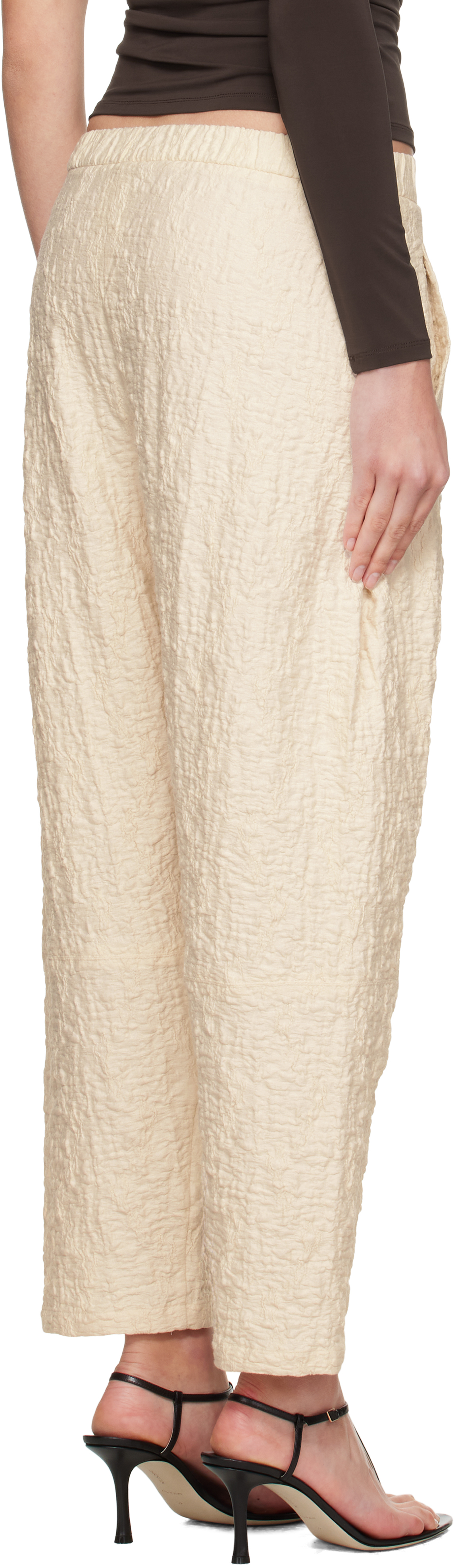 Max Mara Beige Alamo Trousers In Neutral