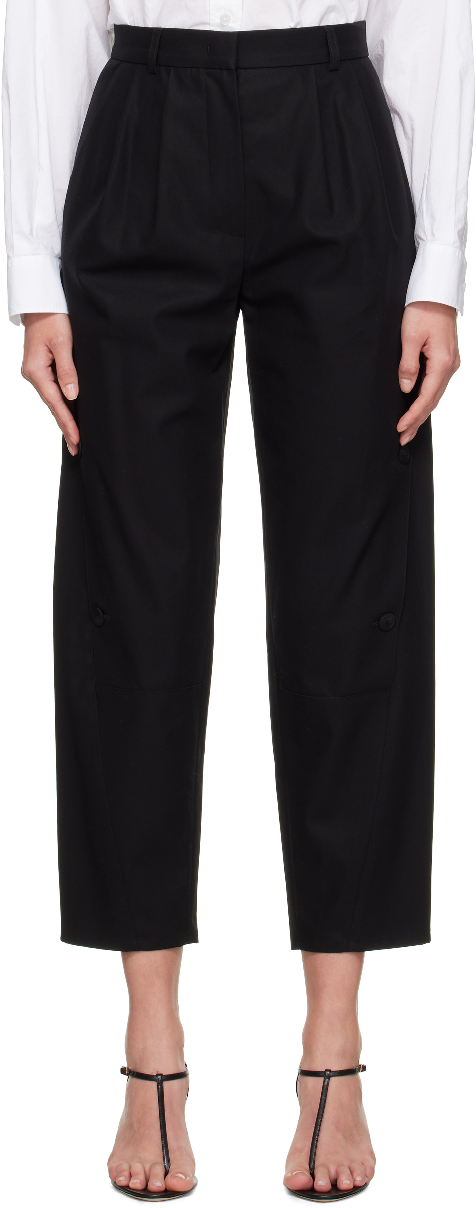 Max Mara Black Duomo Trousers In Black