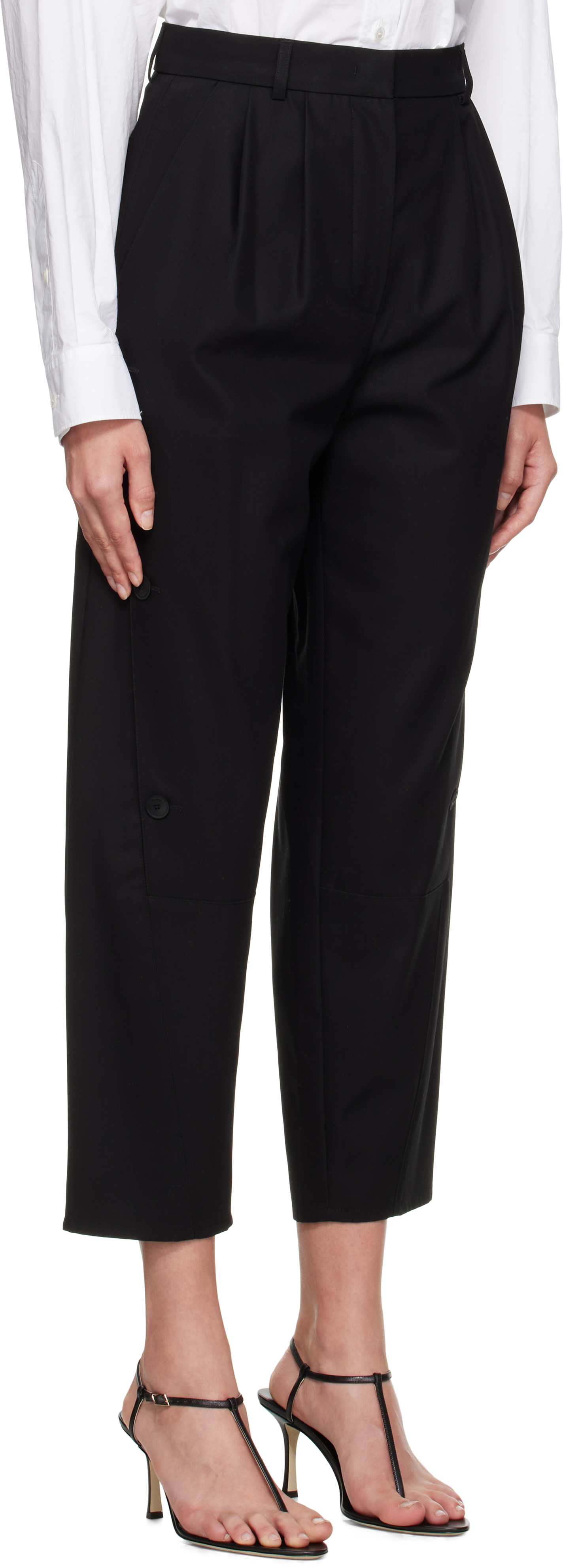 Max Mara Black Duomo Trousers In Black