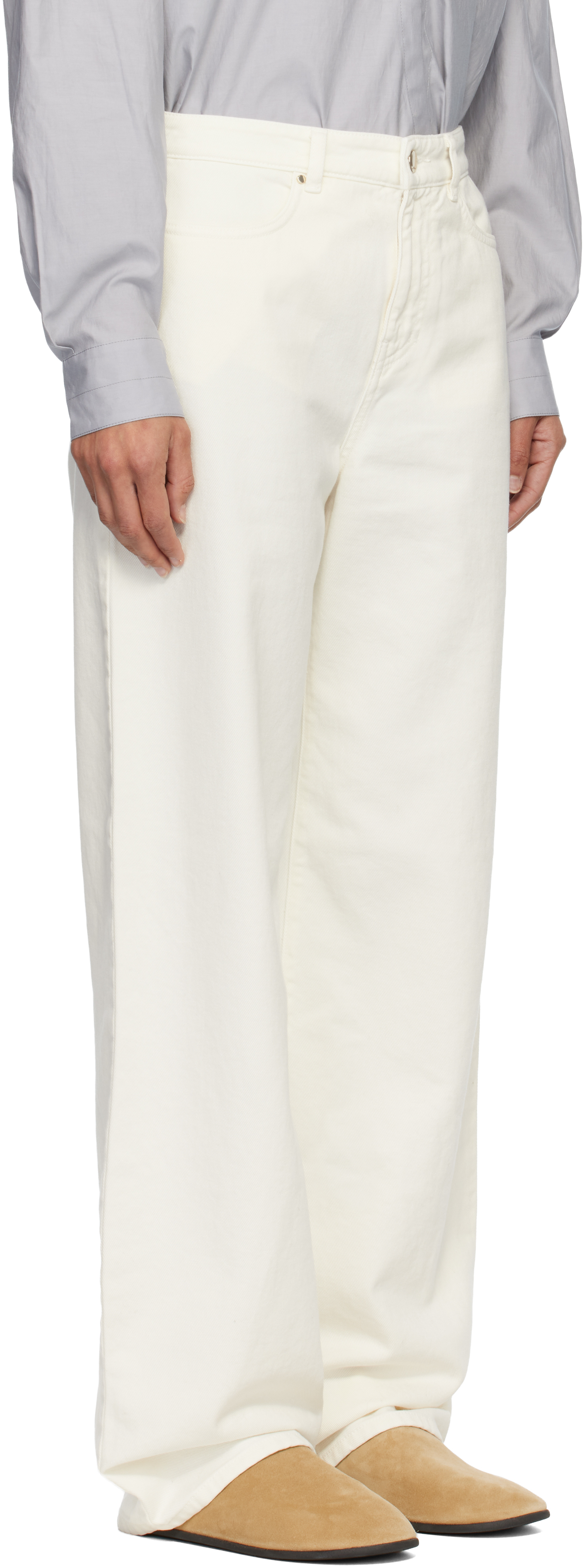 Max Mara White Mirna Jeans